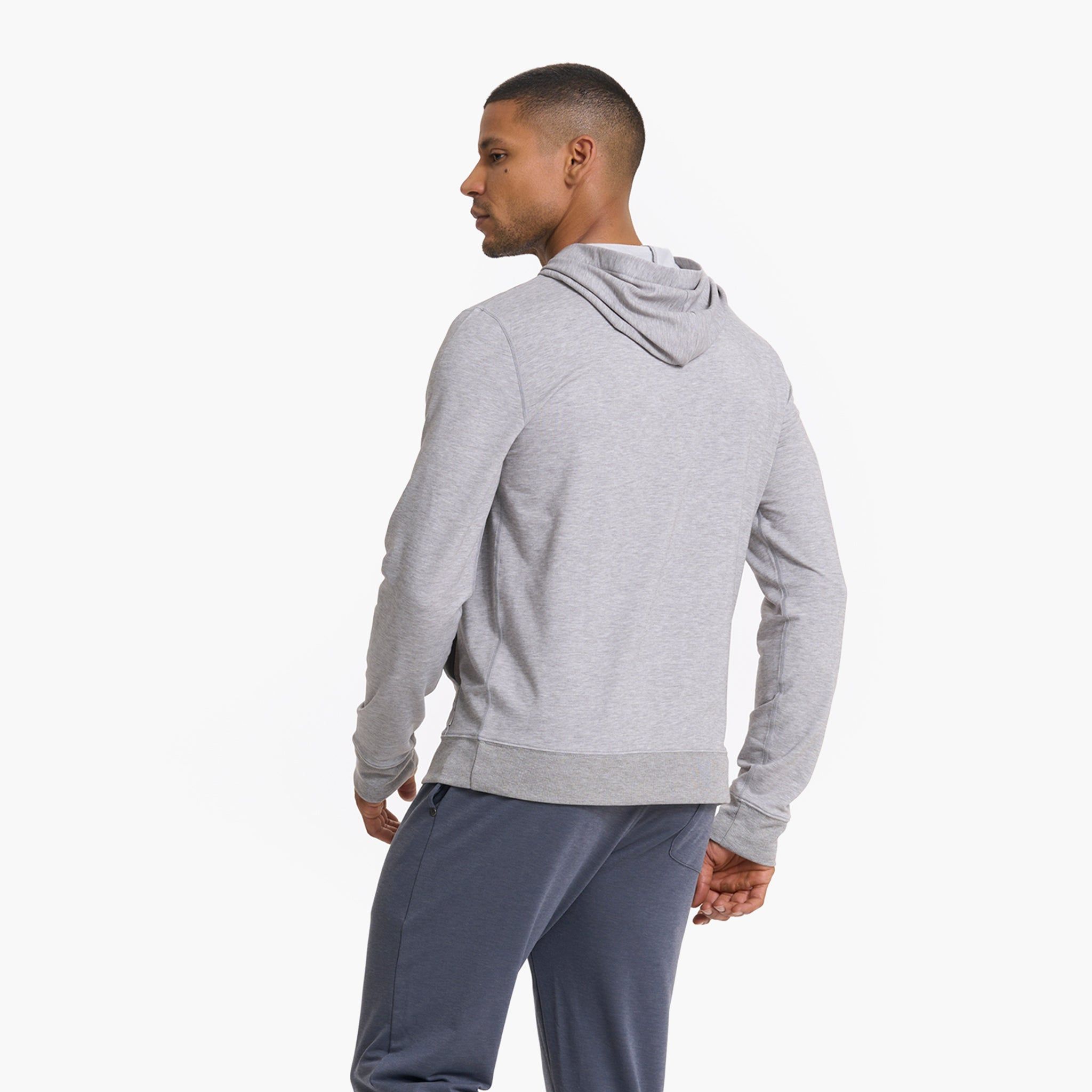 Austin Hoodie | Light Heather Grey sold by Vuori product image thumbnail 4