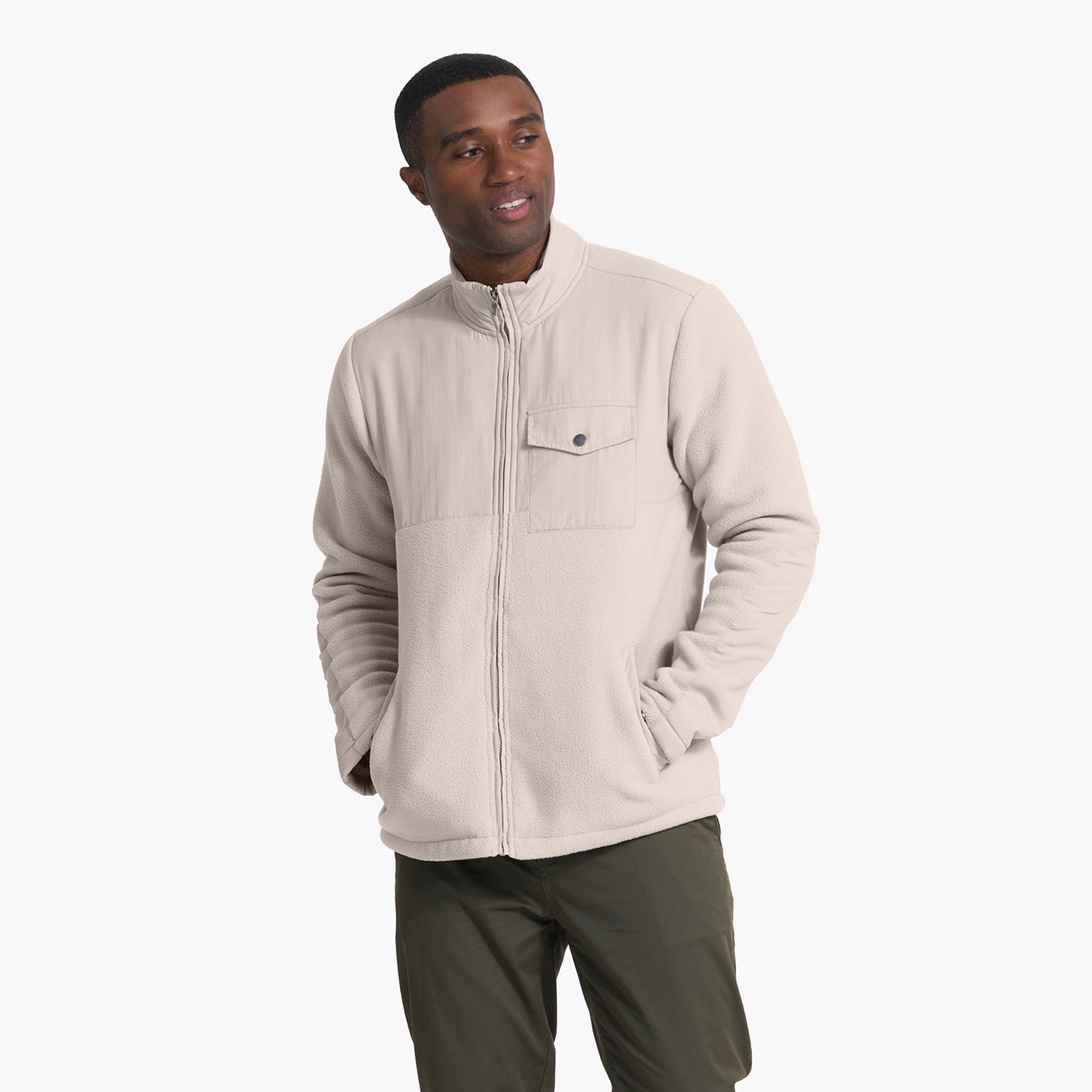 Morrow Sherpa Jacket | Dark Salt sold by Vuori product image thumbnail 2