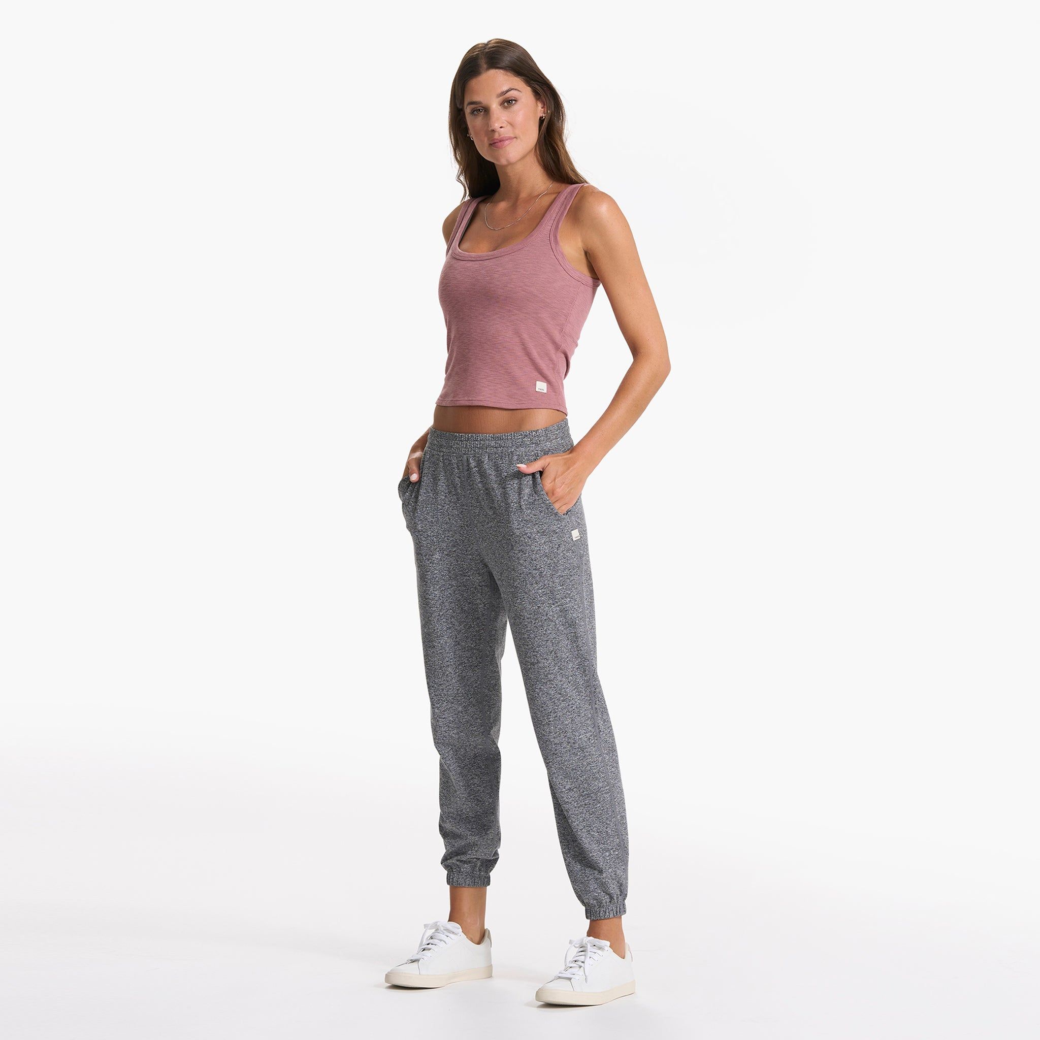Sunrise Crop Tank | Marsala sold by Vuori product image thumbnail 6
