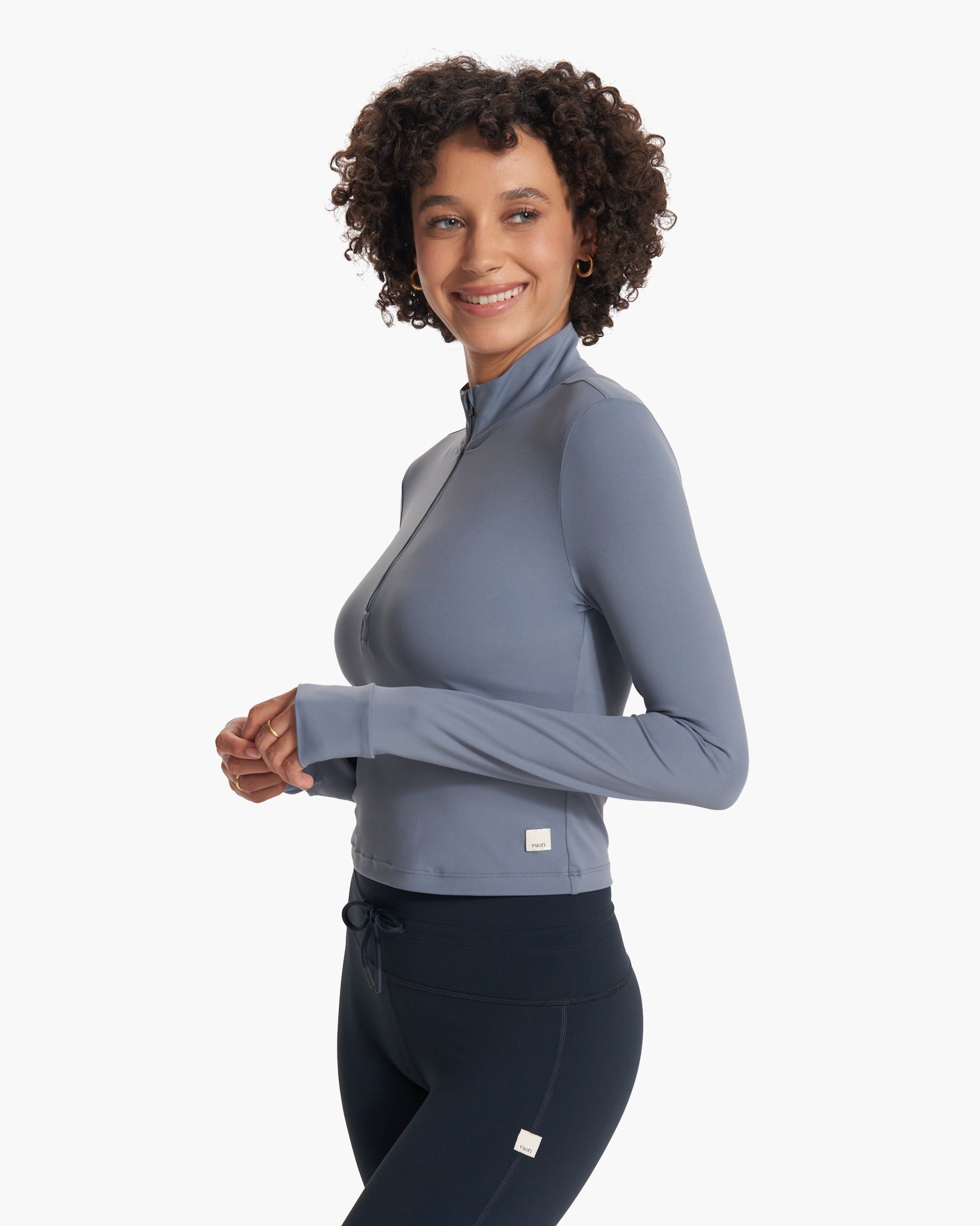 Studio Half Zip | Light Azure sold by Vuori product image thumbnail 2