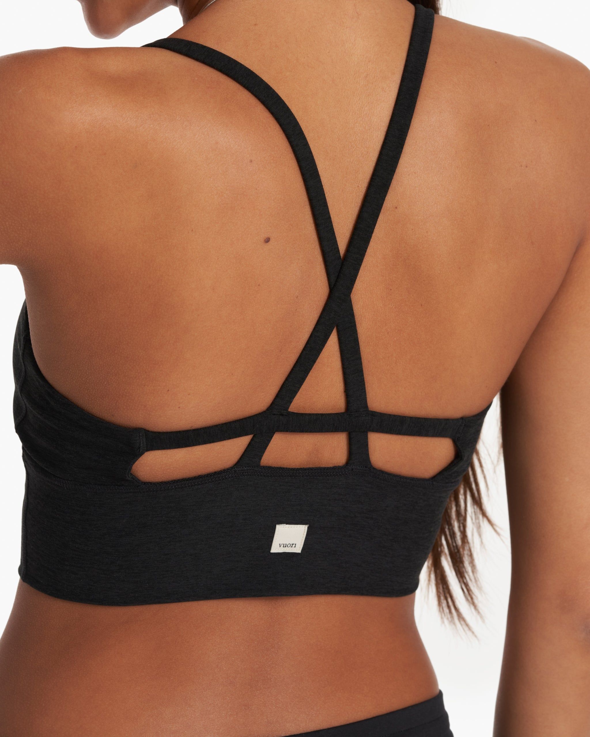 Long Line Elevation Bra | Black Heather sold by Vuori product image thumbnail 6