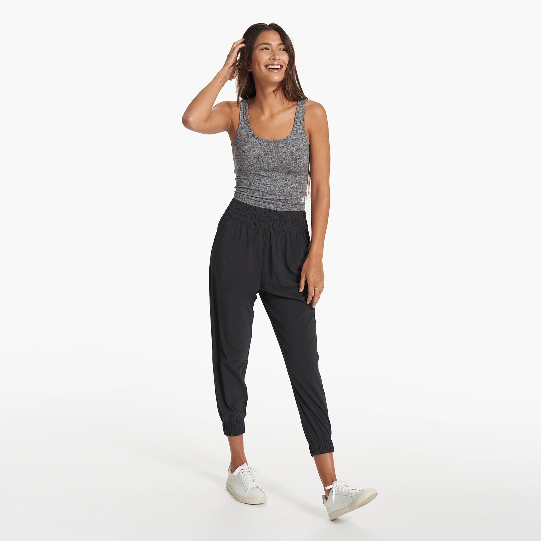 Halo Essential Tank | Heather Grey sold by Vuori product image thumbnail 5