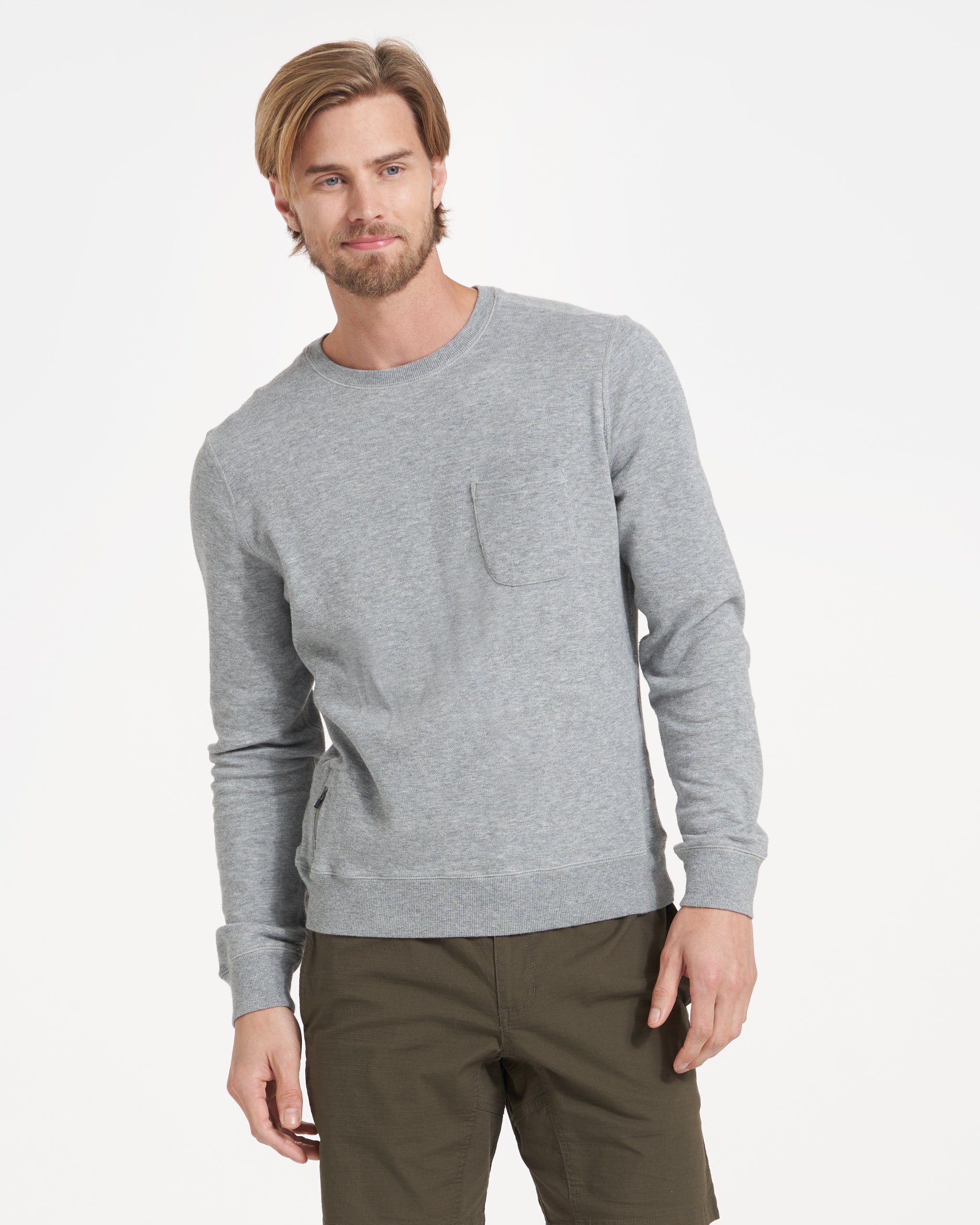 Jeffreys Pullover | Heather Grey sold by Vuori product image thumbnail 2