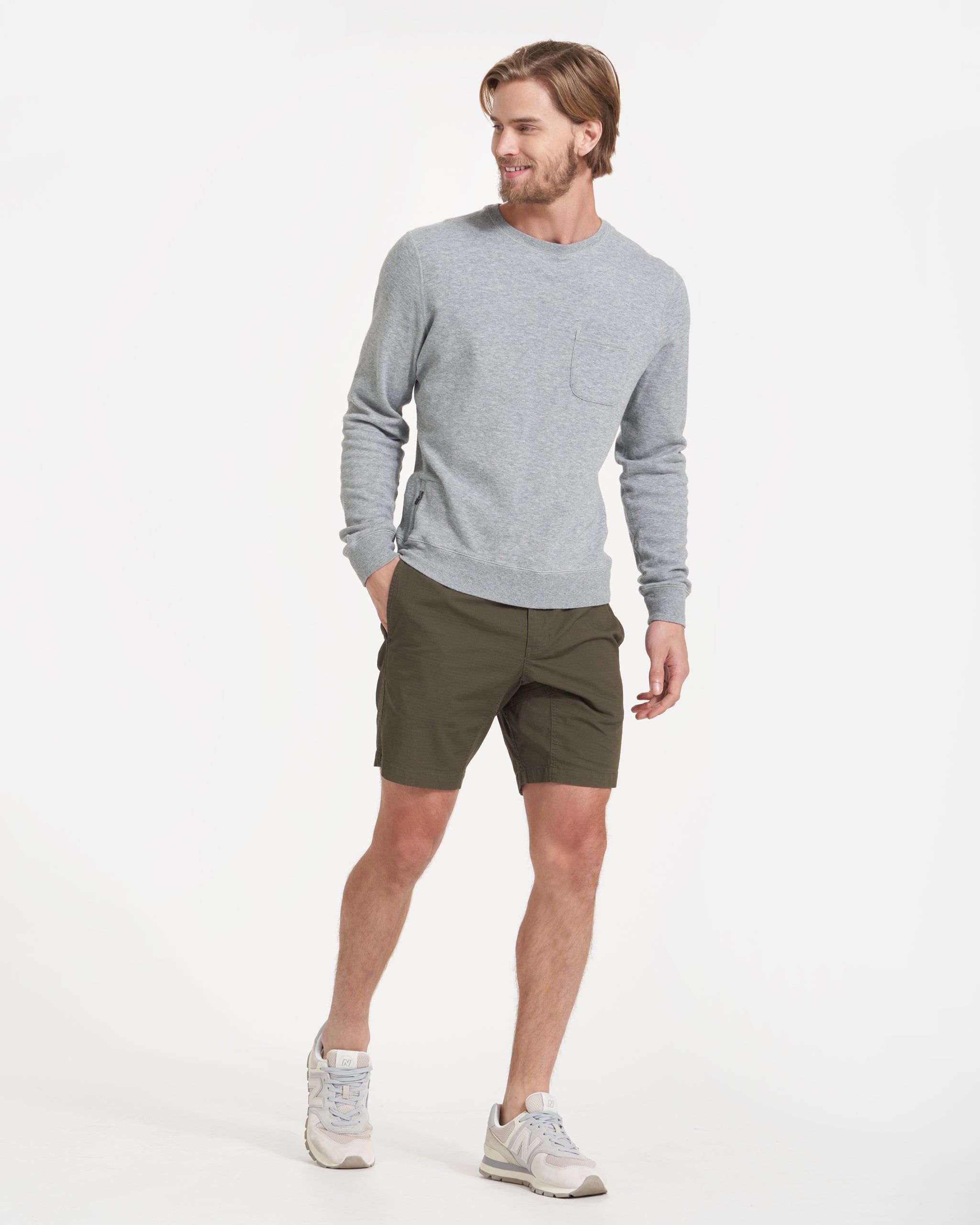 Jeffreys Pullover | Heather Grey sold by Vuori product image thumbnail 6
