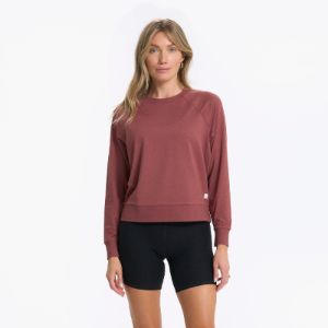 Long-Sleeve Halo Crew | Rosewood Heather sold by Vuori