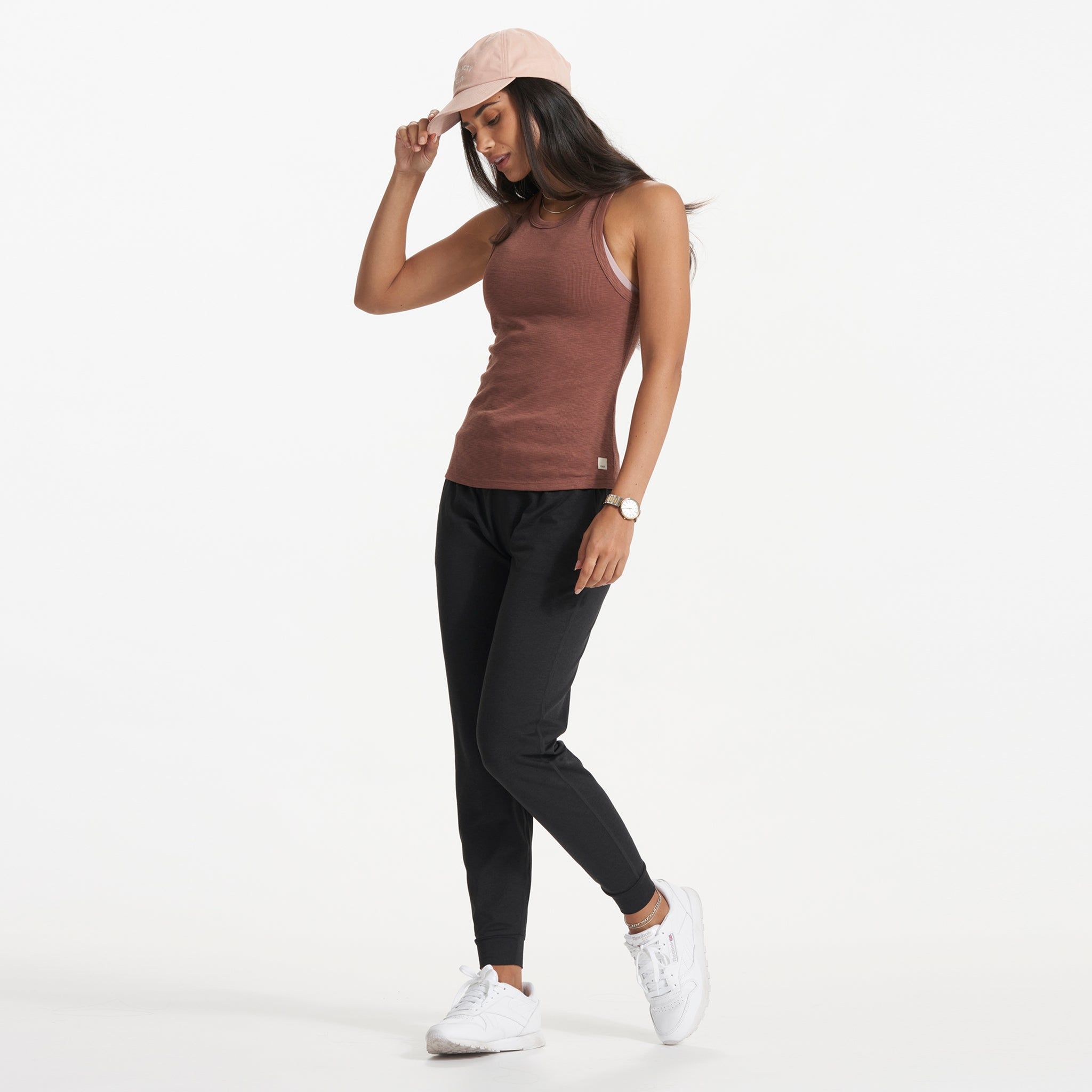 Sunrise High Neck Tank | Hazelnut sold by Vuori product image thumbnail 5