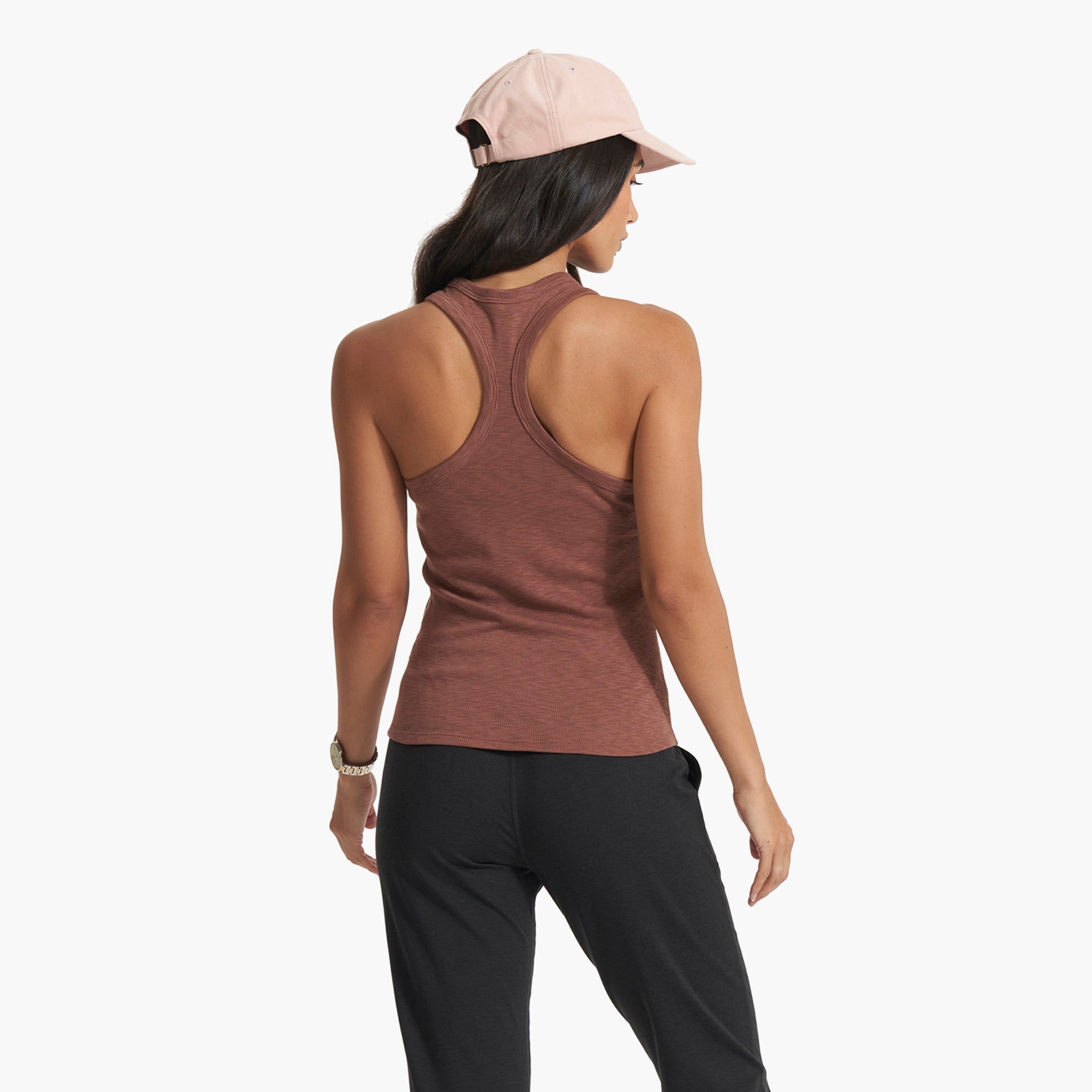 Sunrise High Neck Tank | Hazelnut sold by Vuori product image thumbnail 4