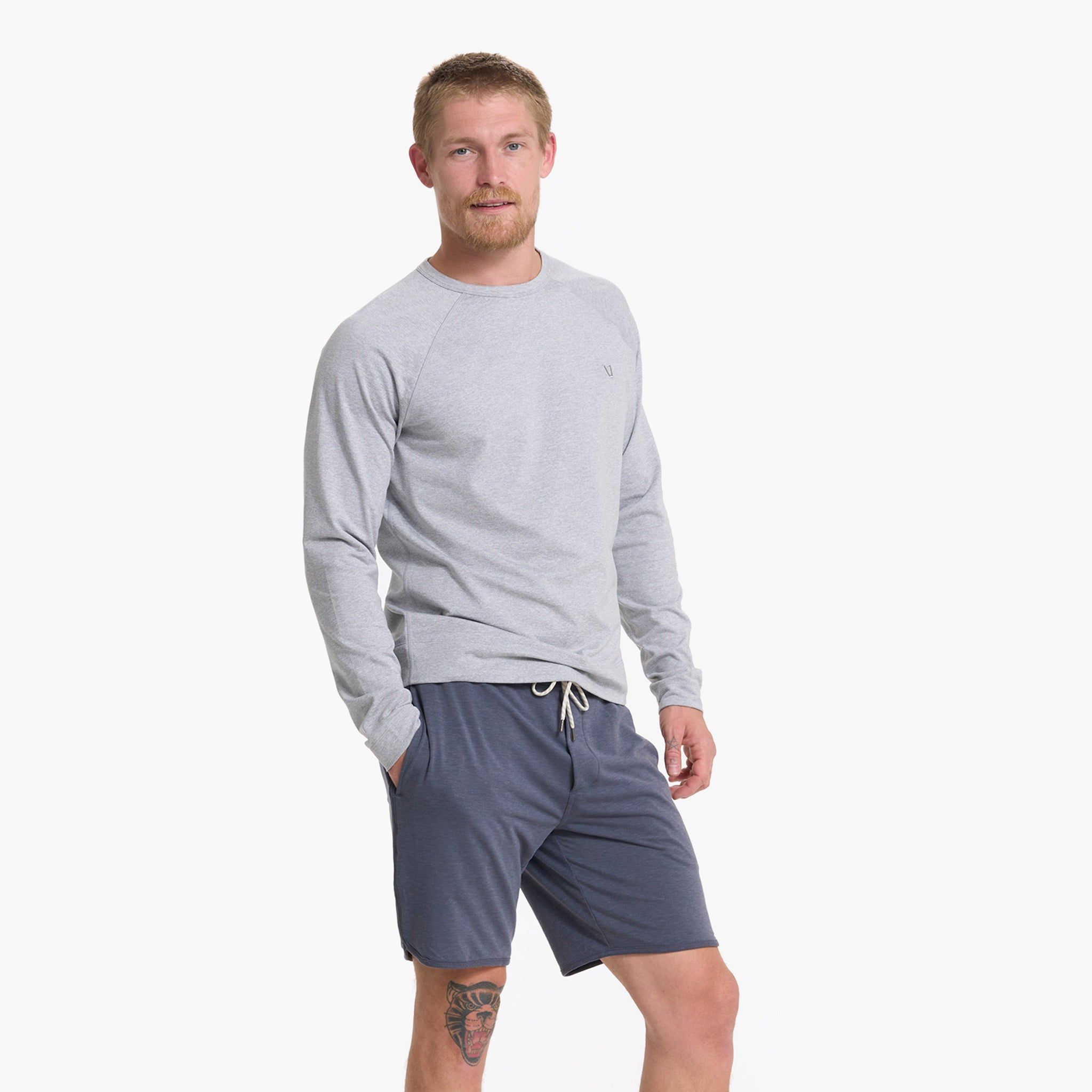 Austin Sweatshort | Azure Heather sold by Vuori product image thumbnail 2