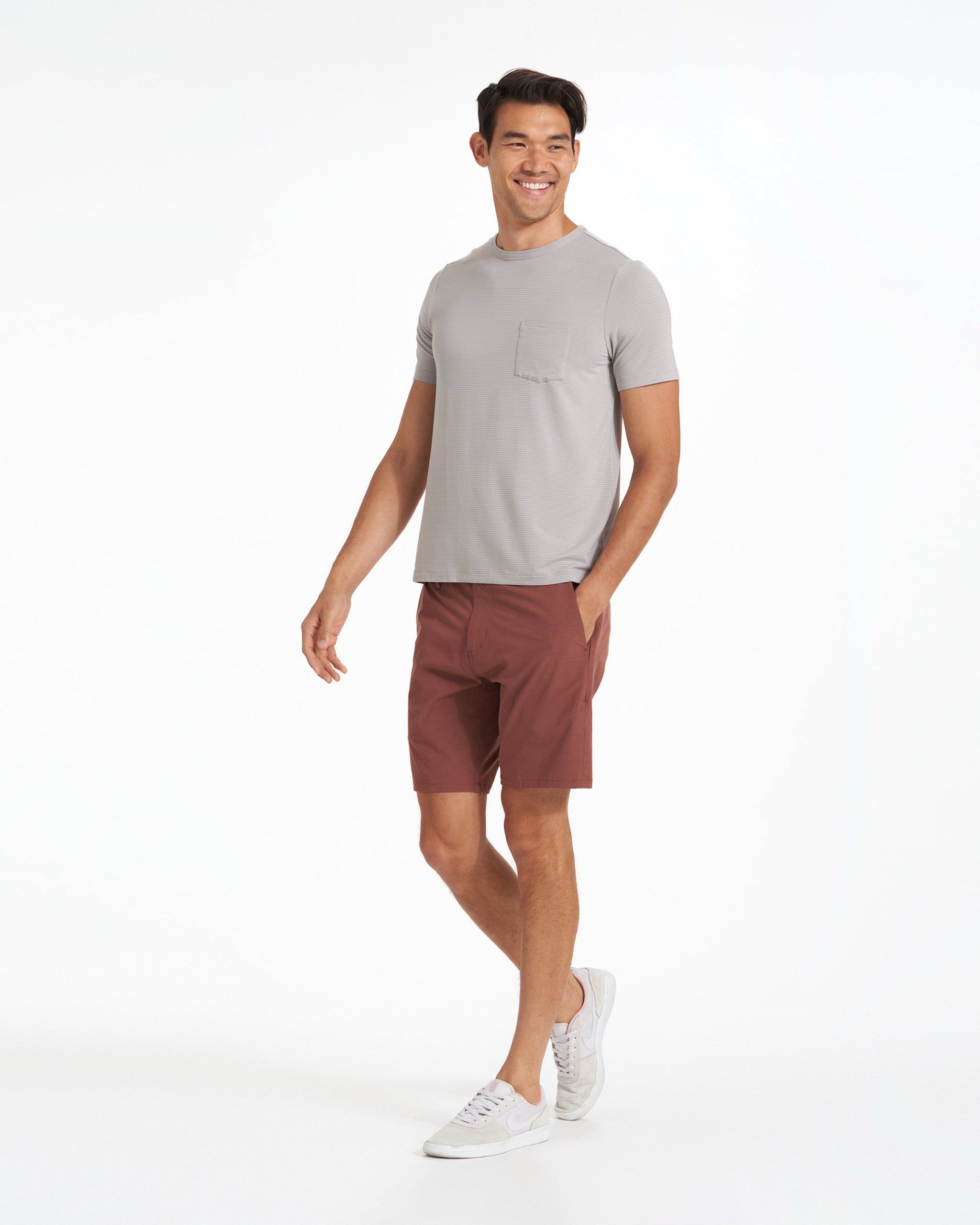 Linear Tech Tee | Fog sold by Vuori product image thumbnail 4