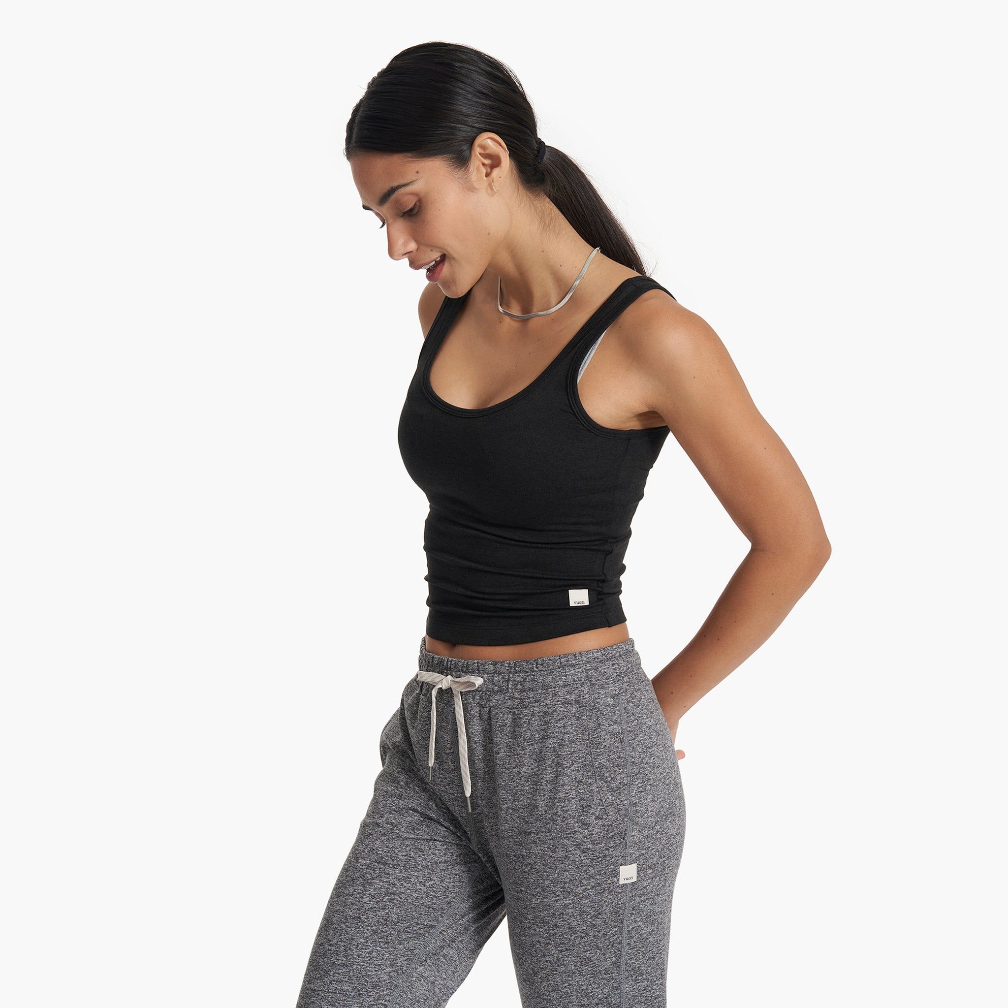 Halo Essential Tank | Black Heather sold by Vuori product image thumbnail 2