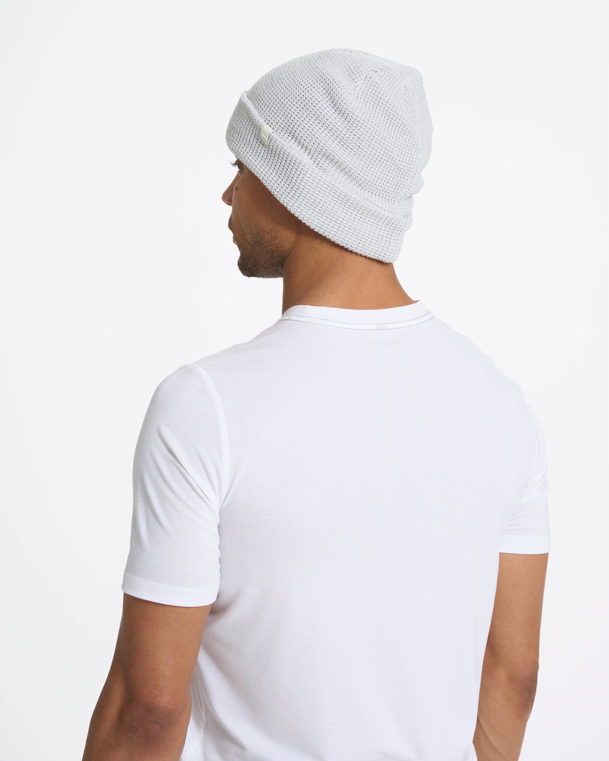 Alpine Waffle Beanie | Salt sold by Vuori product image thumbnail 3