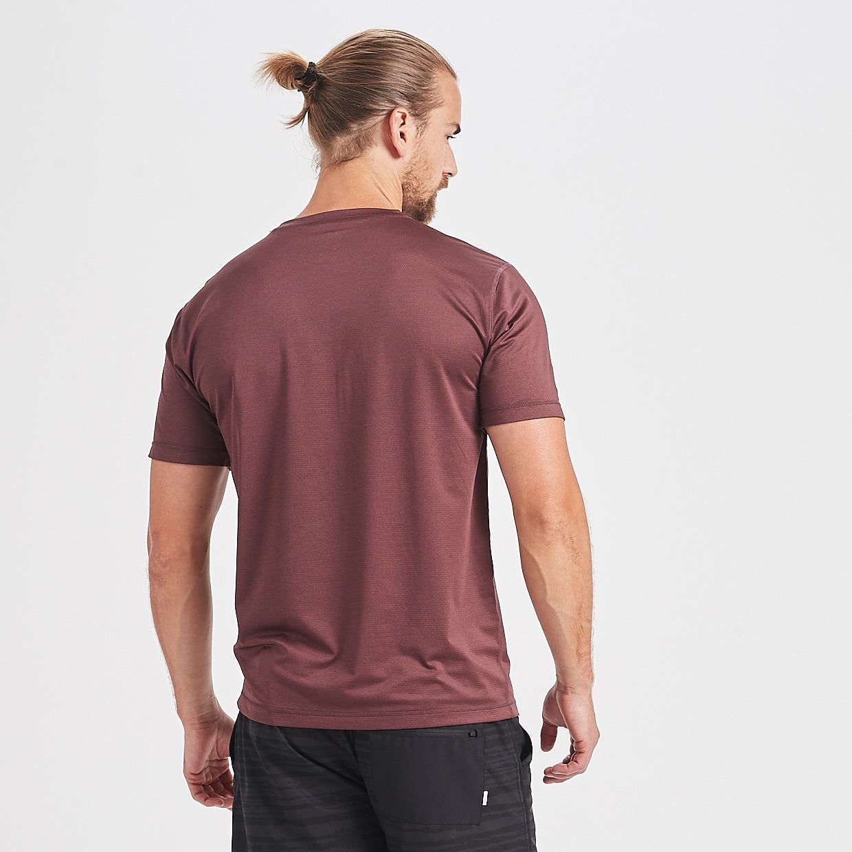 Tradewind Performance Tee | Fig Heather sold by Vuori