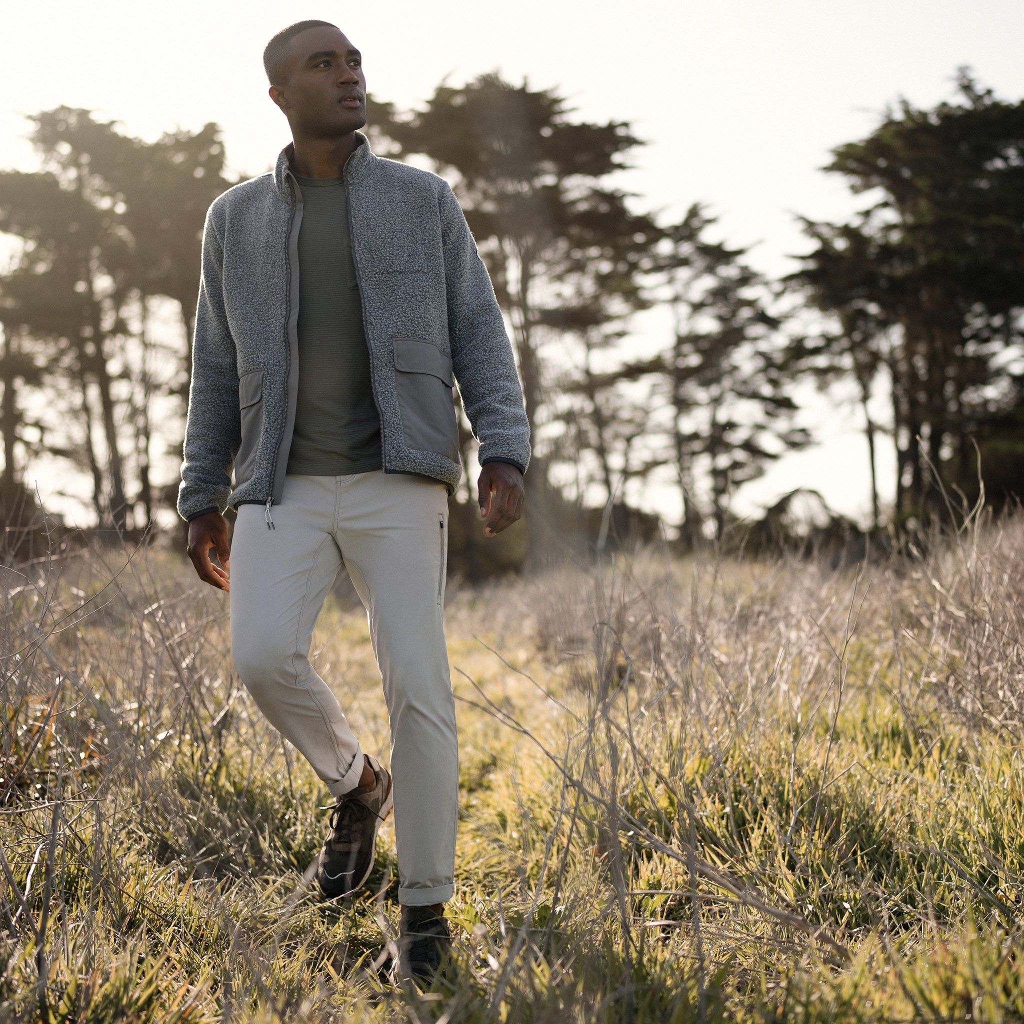 Idyllwild Sherpa Jacket | Heather Grey sold by Vuori product image thumbnail 7