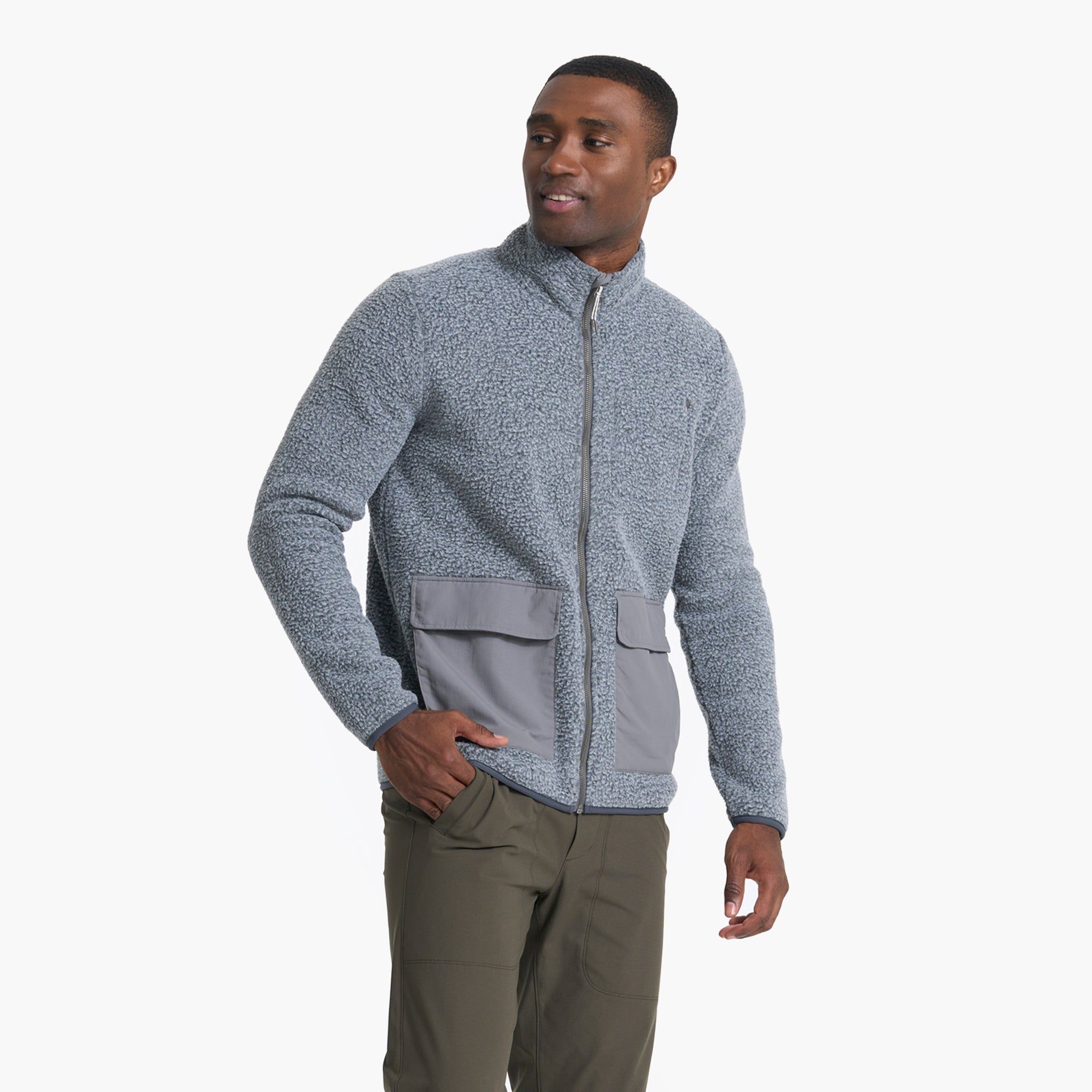Idyllwild Sherpa Jacket | Heather Grey sold by Vuori product image thumbnail 2