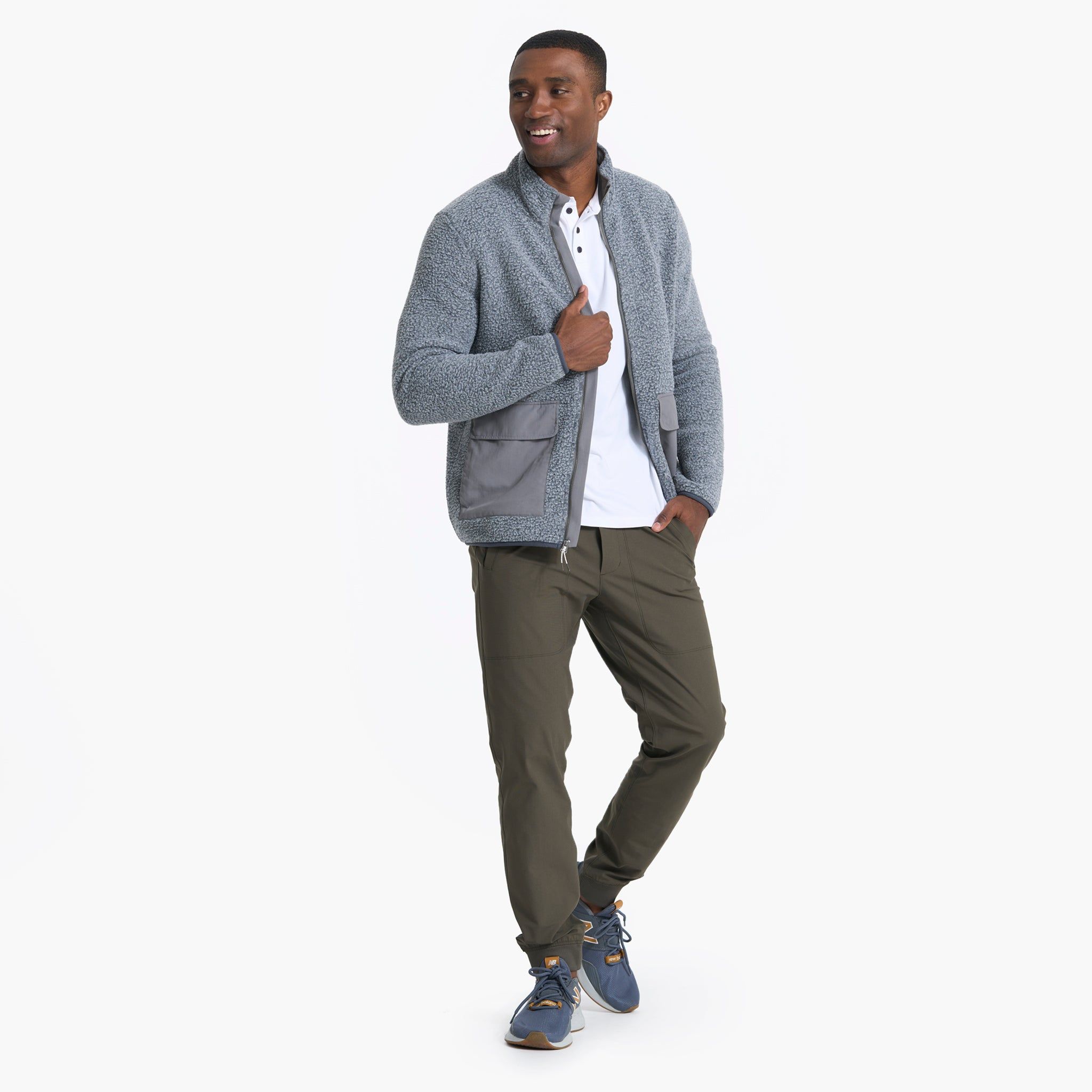 Idyllwild Sherpa Jacket | Heather Grey sold by Vuori product image thumbnail 6
