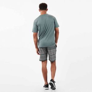 Banks Short | Grey Texture Canyon Stripe sold by Vuori