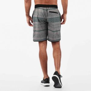 Banks Short | Grey Texture Canyon Stripe sold by Vuori