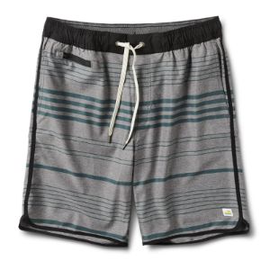 Banks Short | Grey Texture Canyon Stripe sold by Vuori