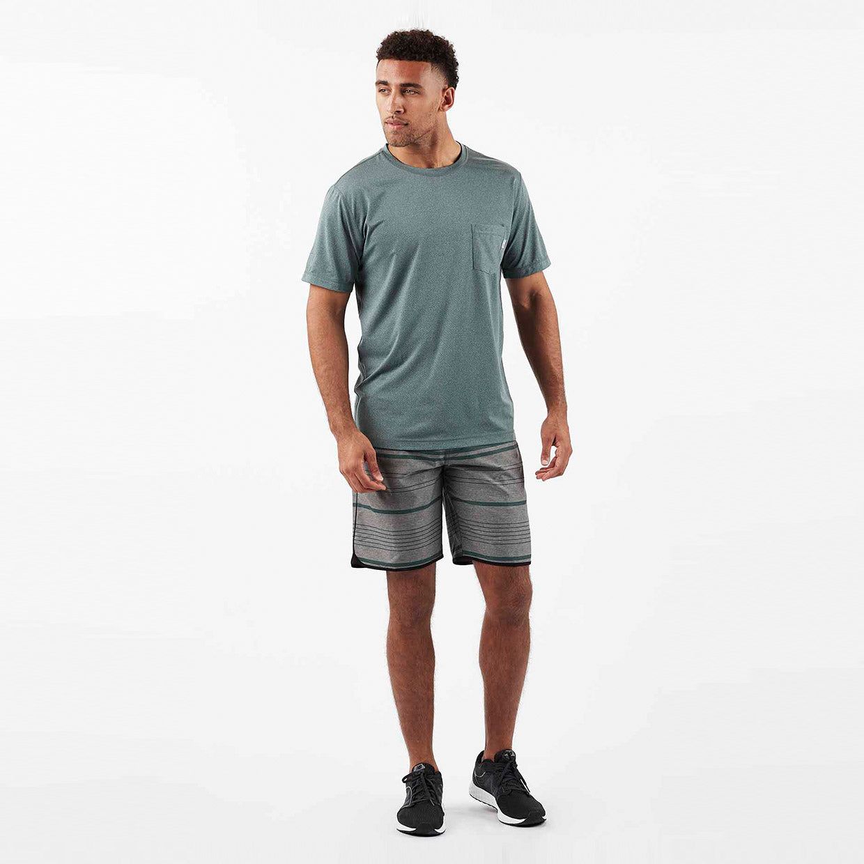 Banks Short | Grey Texture Canyon Stripe sold by Vuori product image thumbnail 4