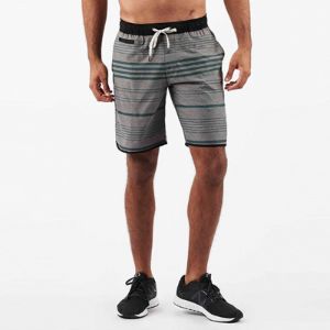 Banks Short | Grey Texture Canyon Stripe sold by Vuori