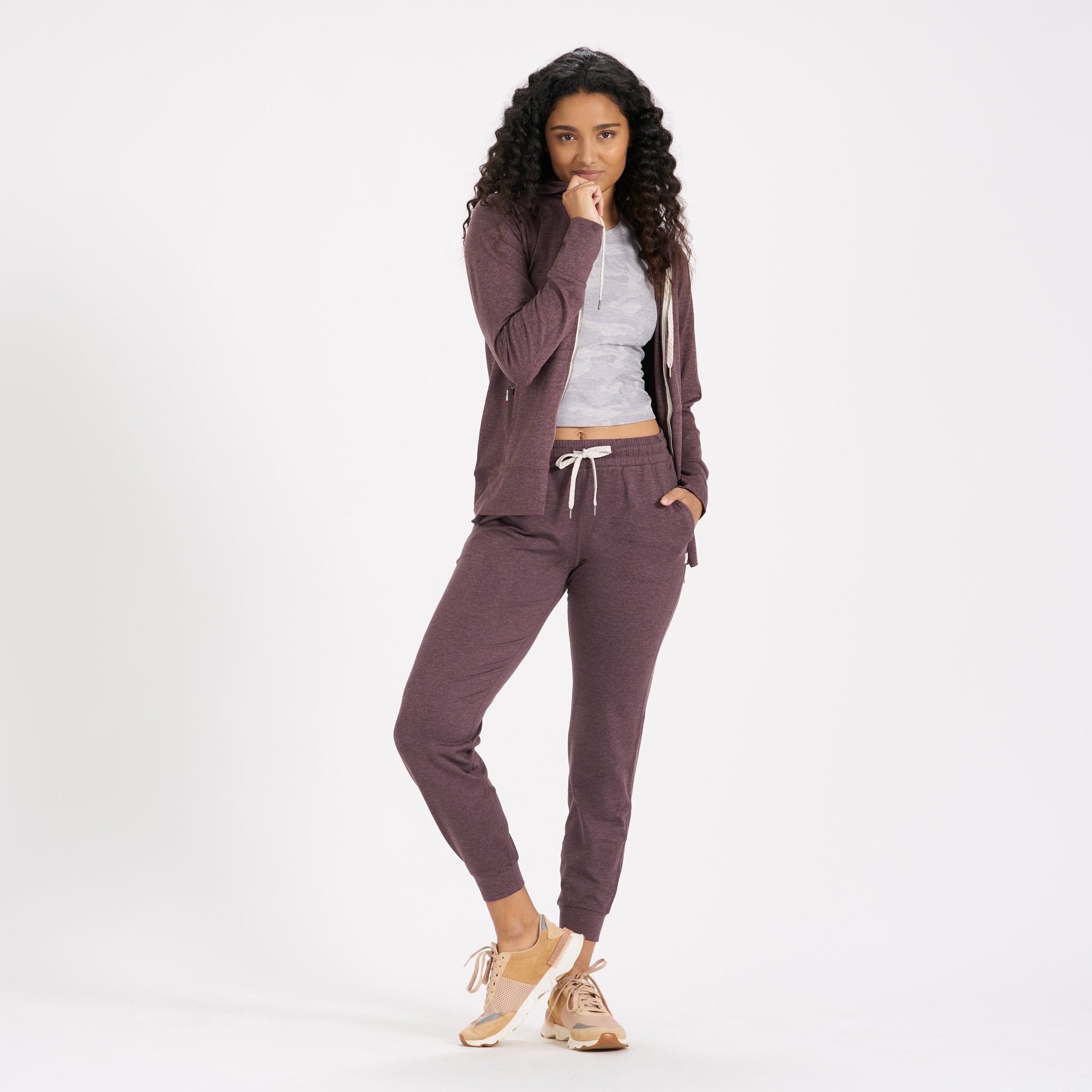 Halo Performance Hoodie | Smoked Plum Heather sold by Vuori product image thumbnail 6