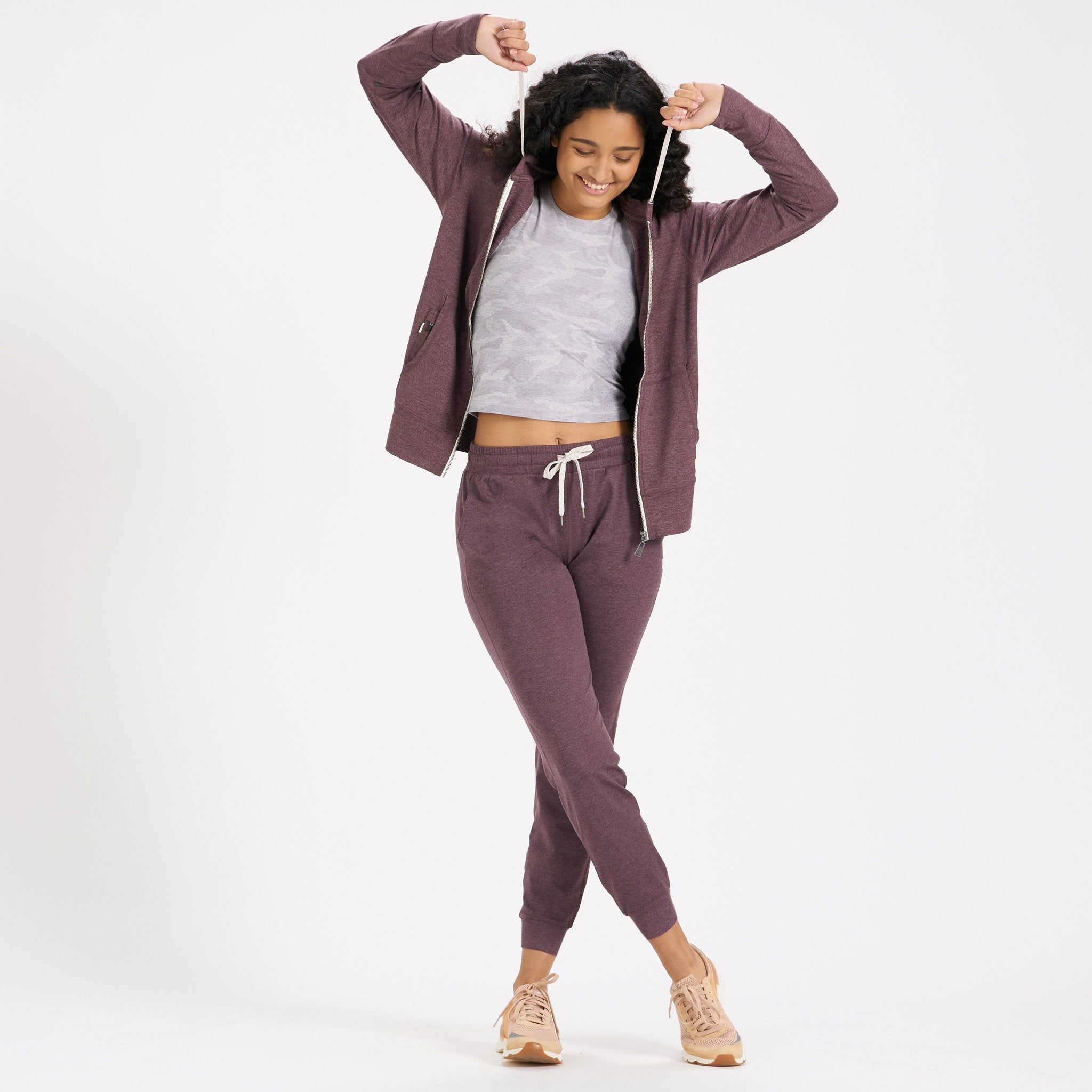 Halo Performance Hoodie | Smoked Plum Heather sold by Vuori product image thumbnail 5