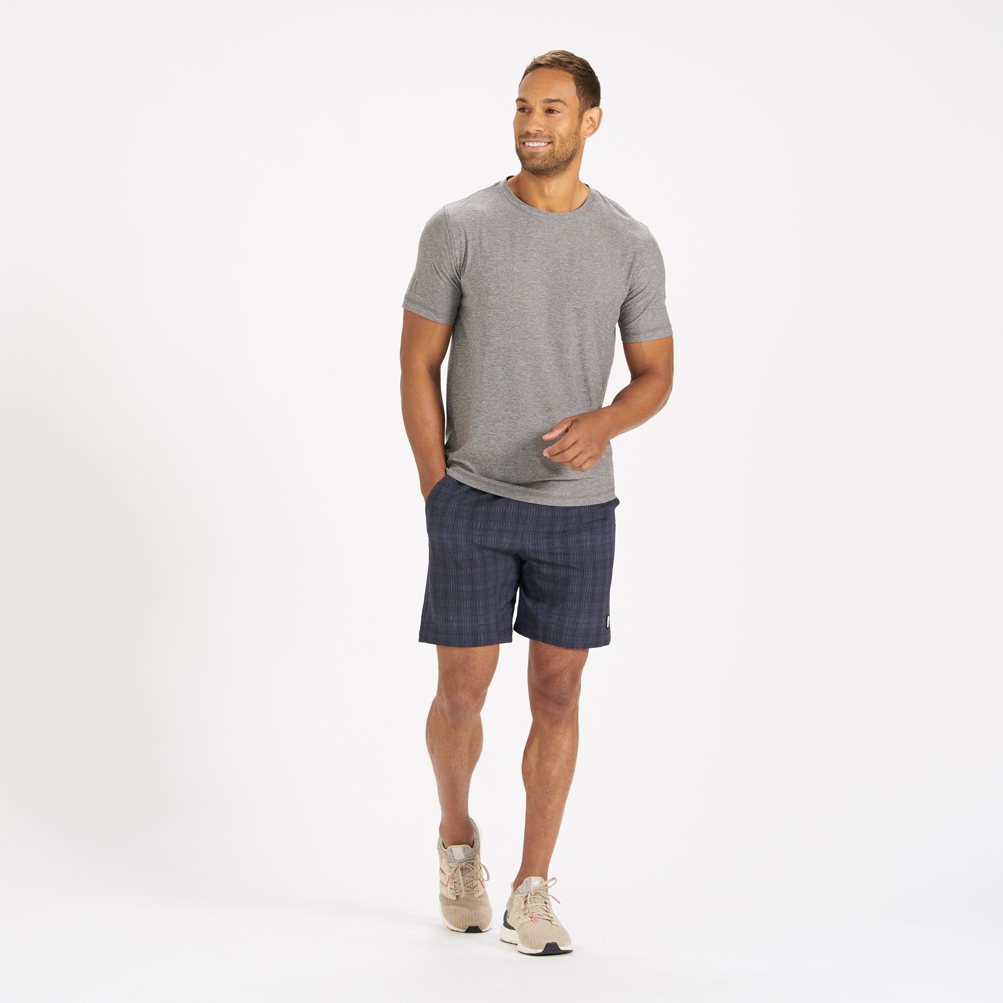 Kore Short | Ink Shibori Grid sold by Vuori product image thumbnail 5