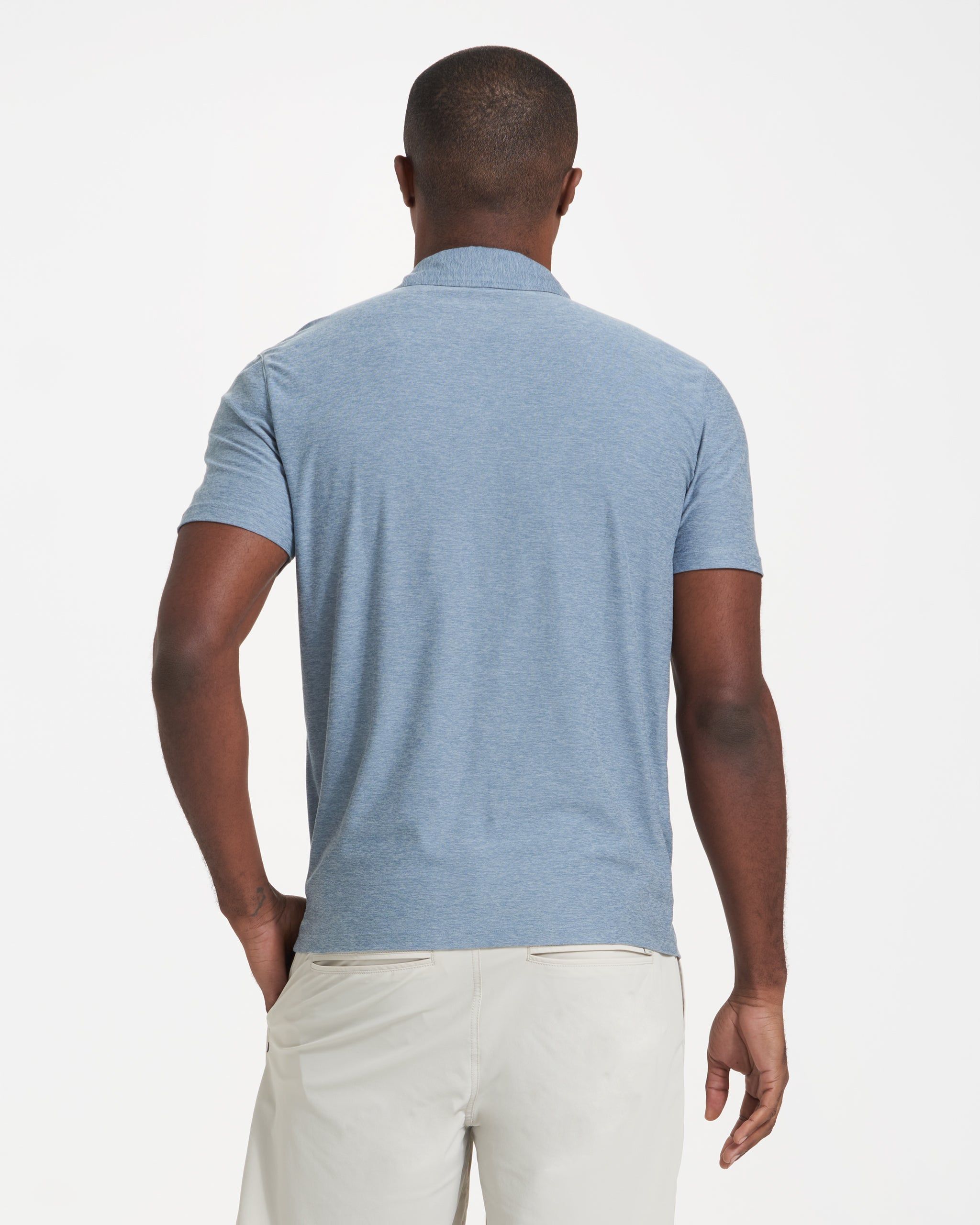 Strato Tech Polo | Cloud Heather sold by Vuori product image thumbnail 5