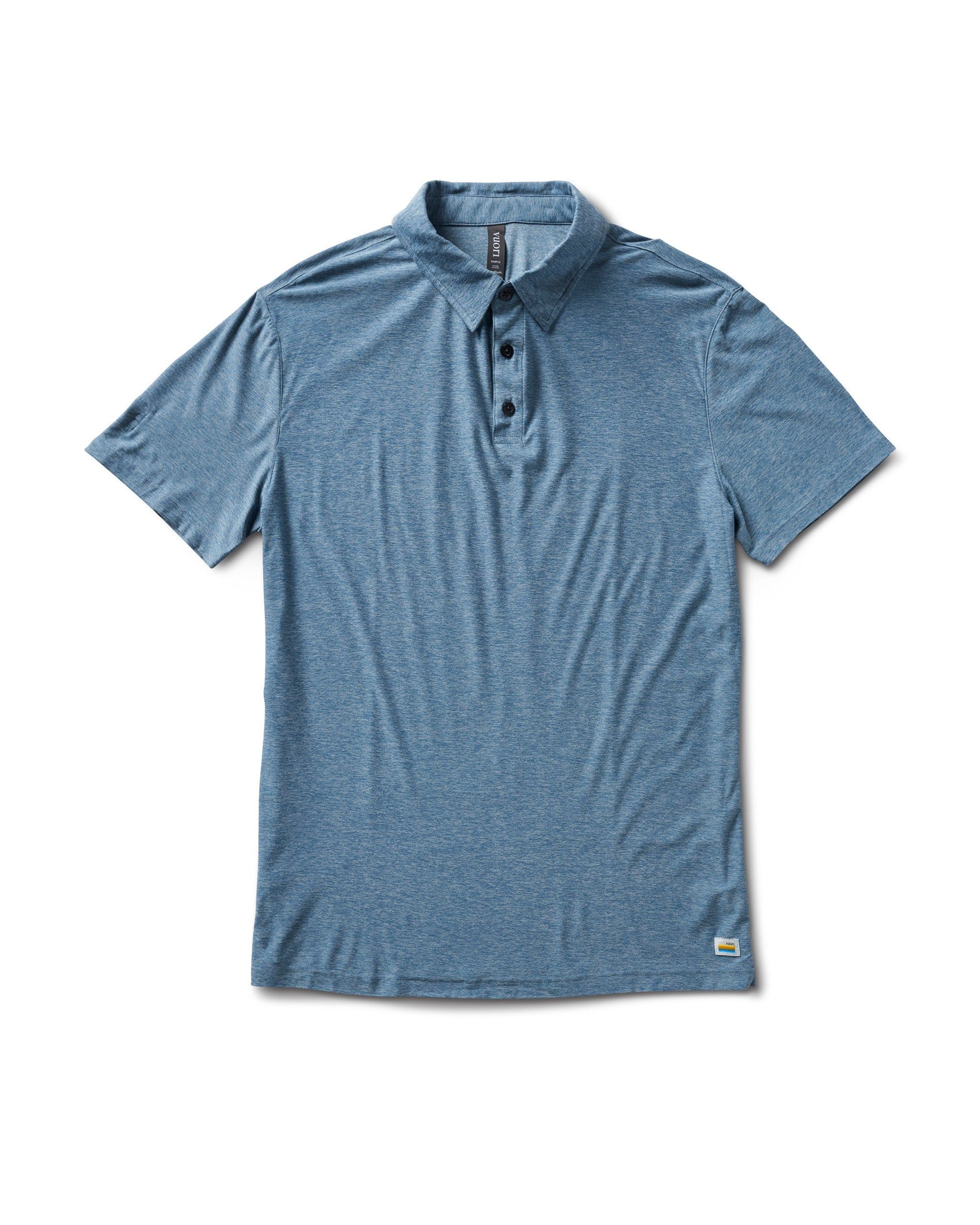 Strato Tech Polo | Cloud Heather sold by Vuori
