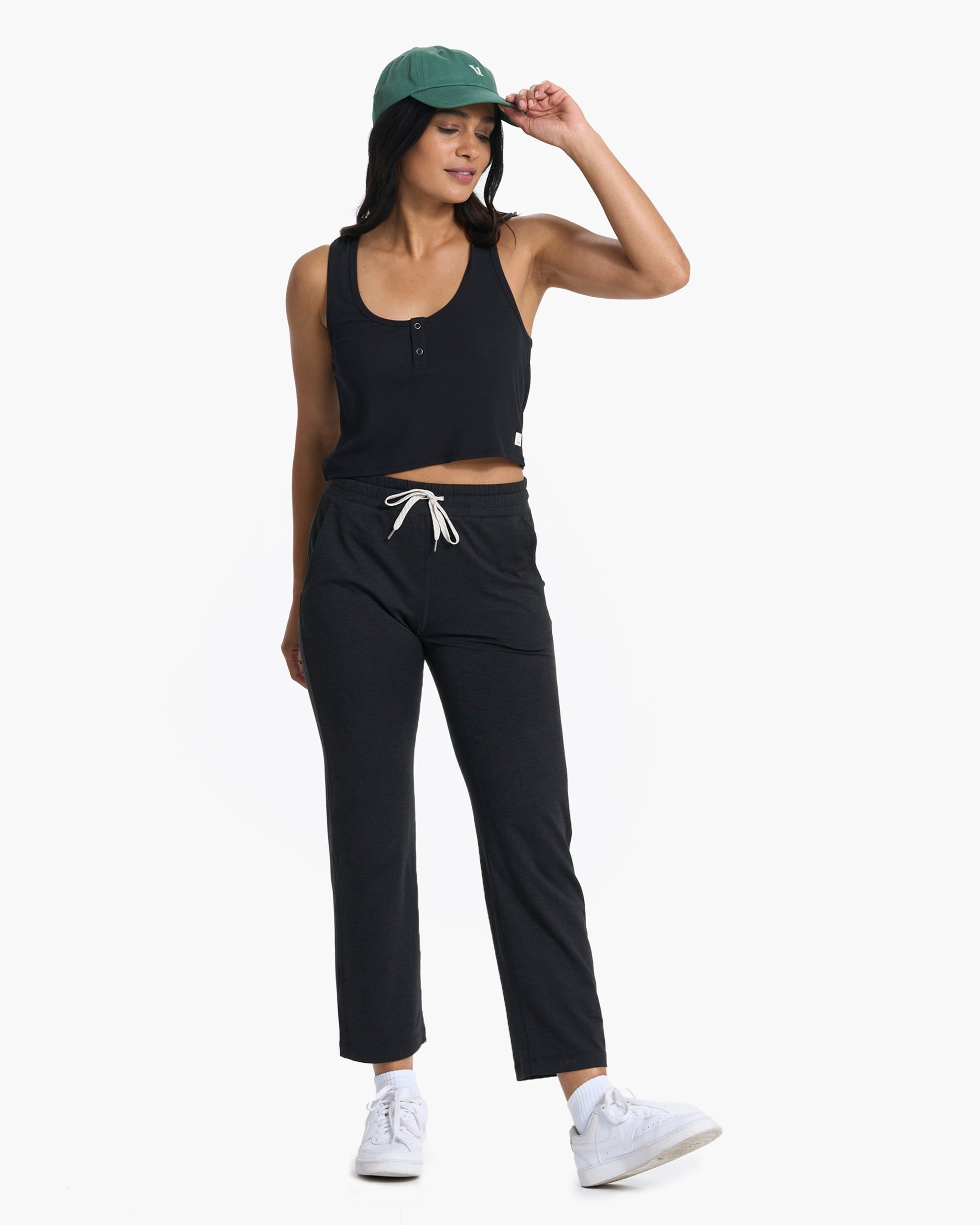 Cove Crop Tank | Black sold by Vuori product image thumbnail 2