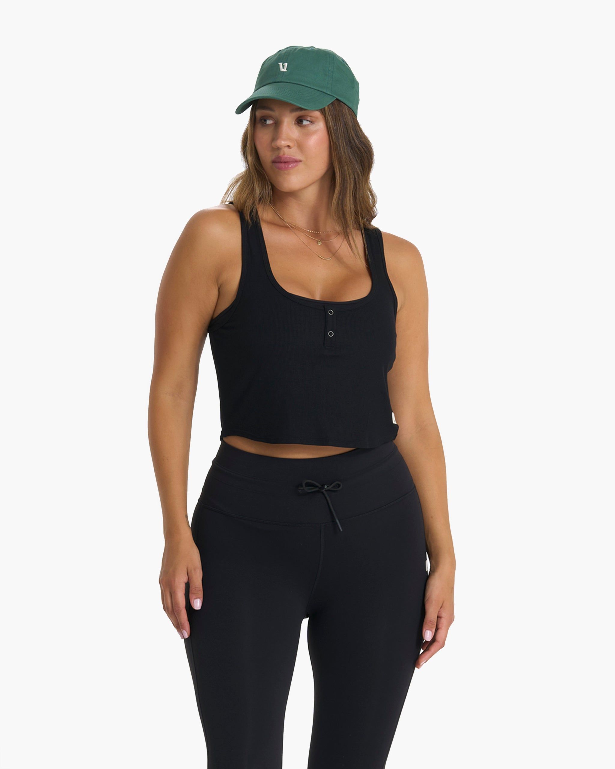 Cove Crop Tank | Black sold by Vuori product image thumbnail 5
