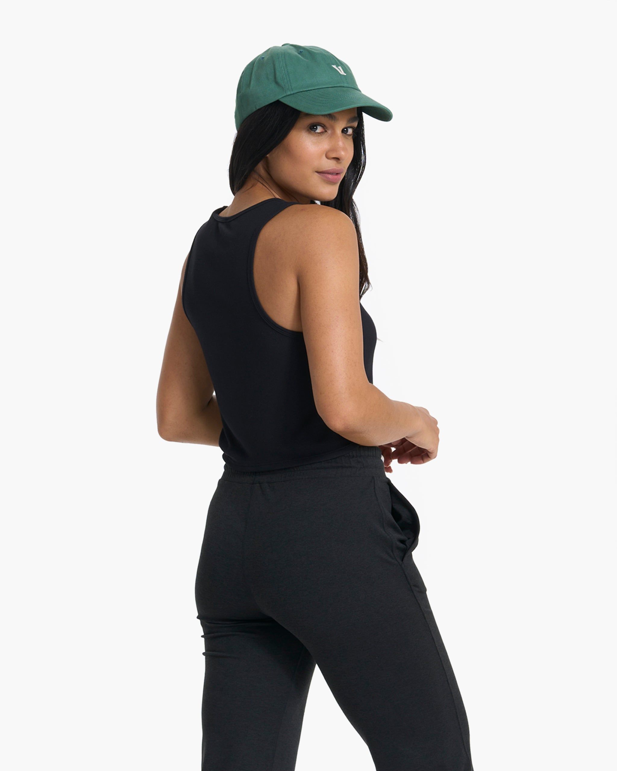 Cove Crop Tank | Black sold by Vuori product image thumbnail 3
