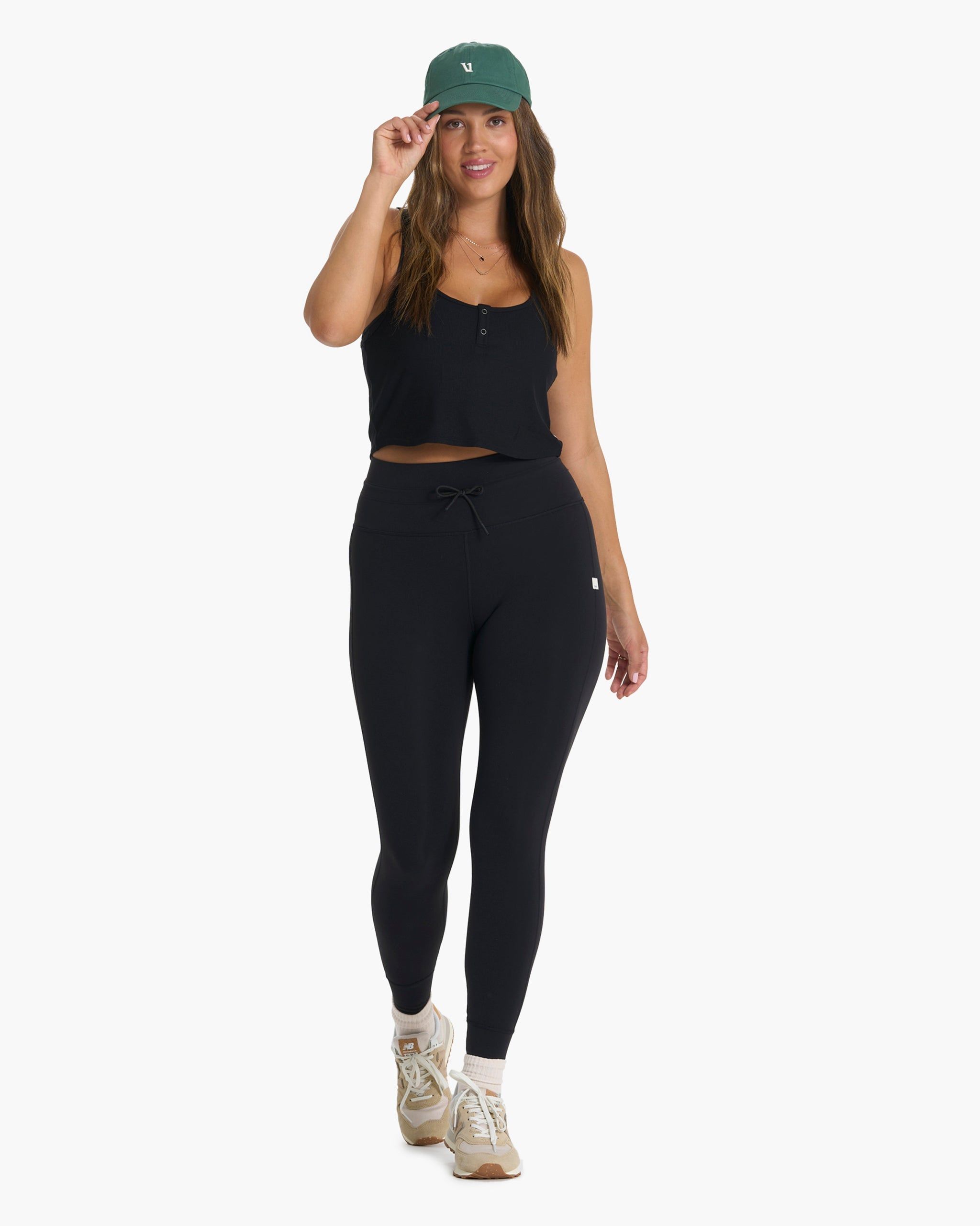 Cove Crop Tank | Black sold by Vuori product image thumbnail 4