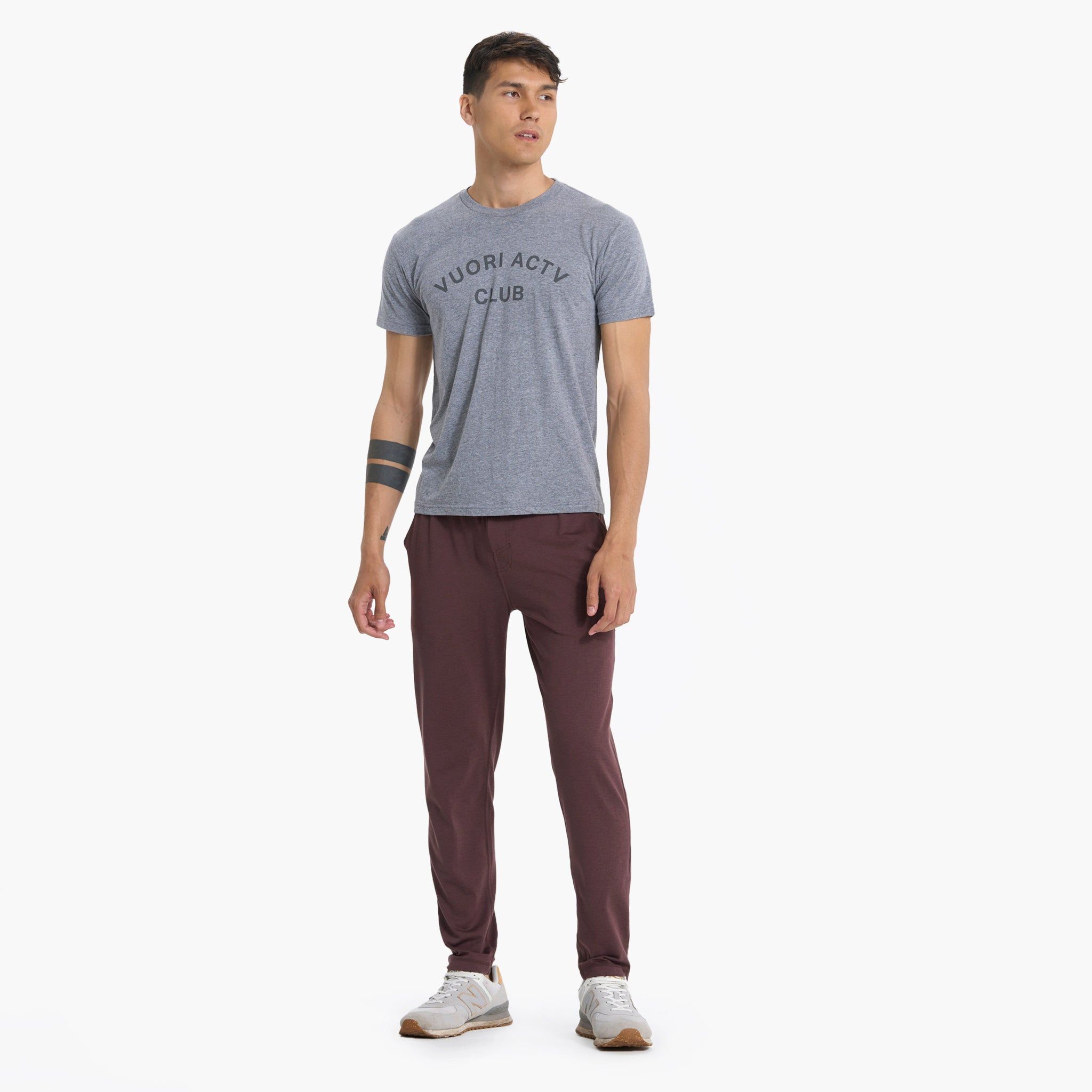 ACTV Club Tee | Heather Grey sold by Vuori product image thumbnail 5