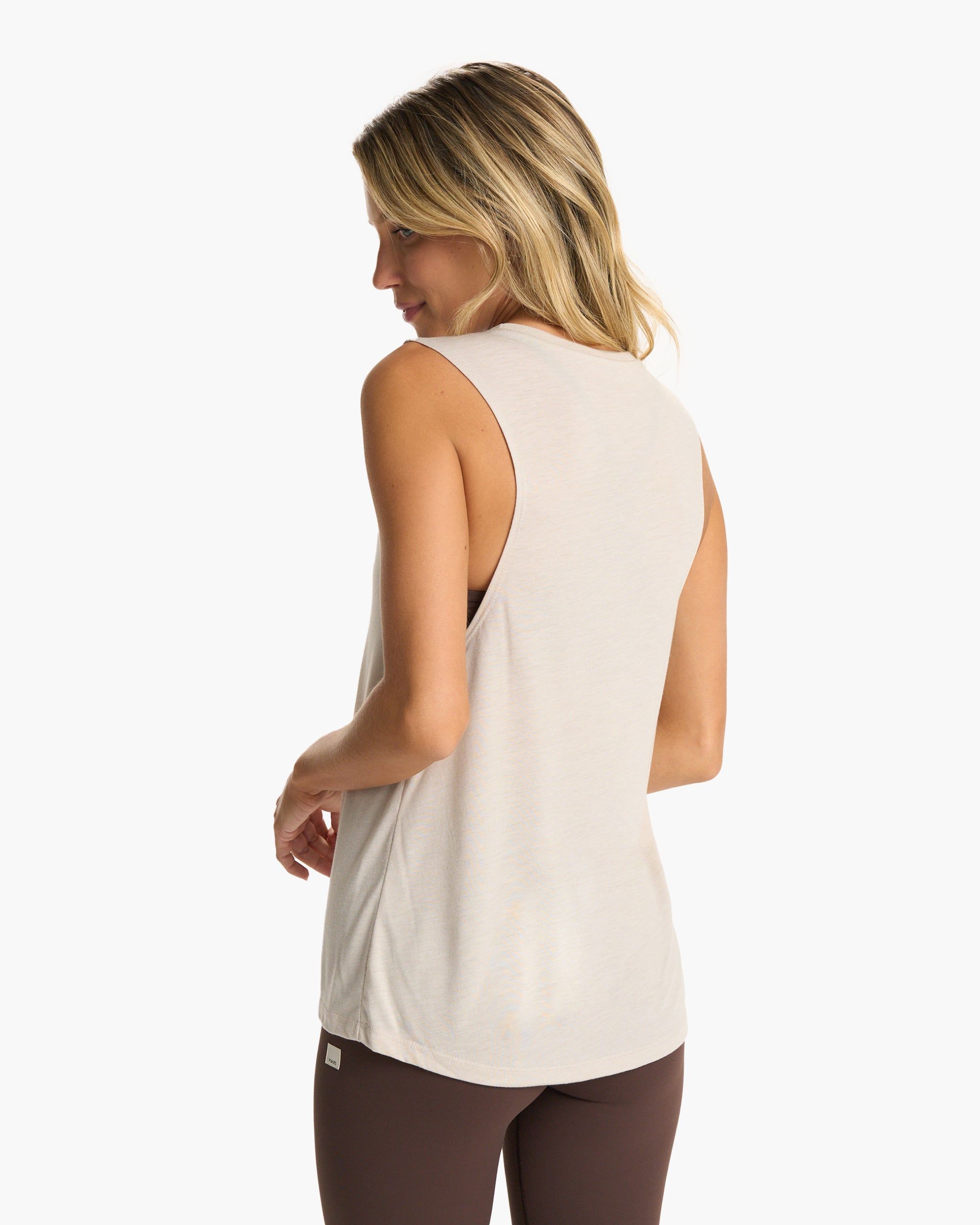 The Rise The Shine Tank | Heather Dust sold by Vuori product image thumbnail 4