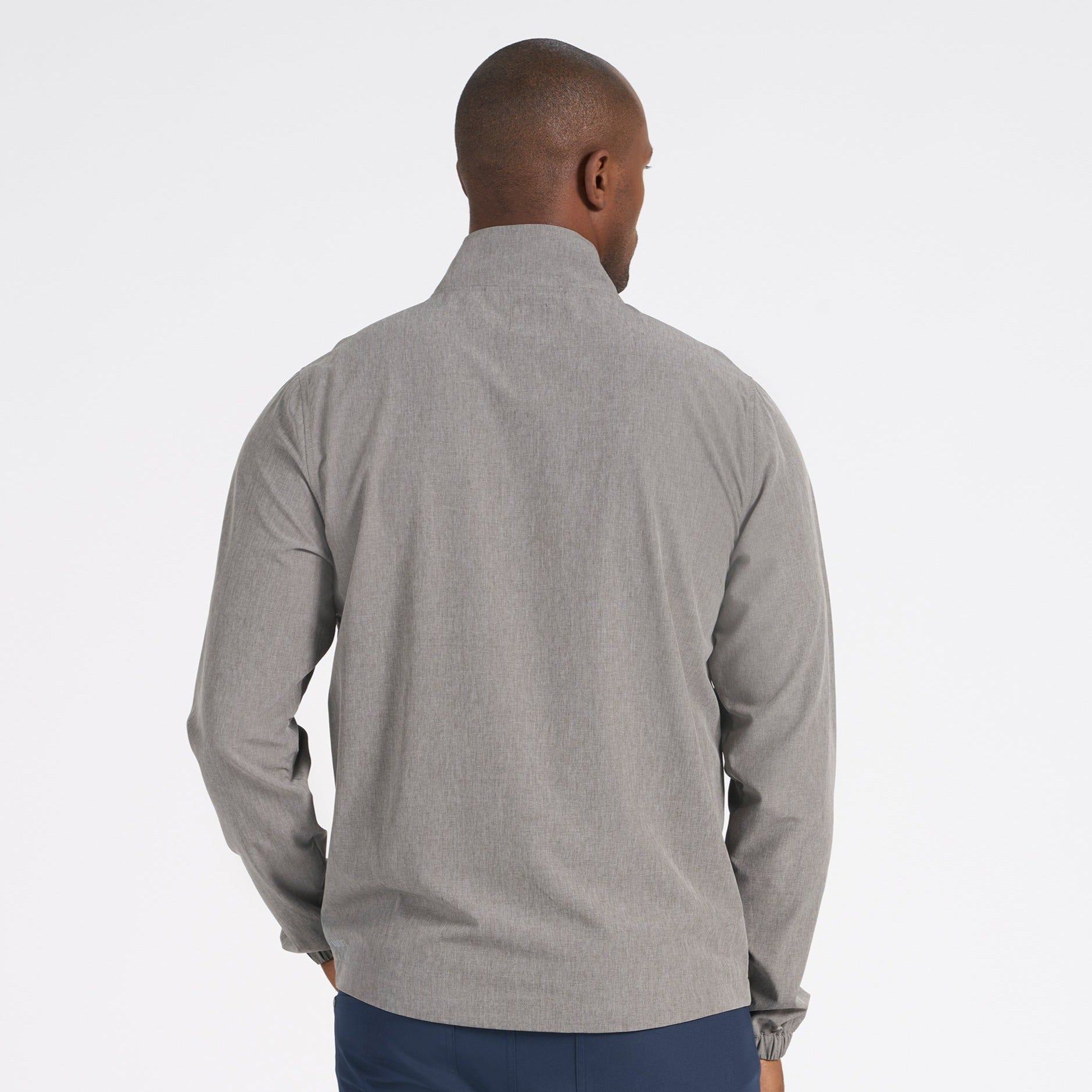 Venture Track Jacket | Grey Linen Texture sold by Vuori product image thumbnail 5
