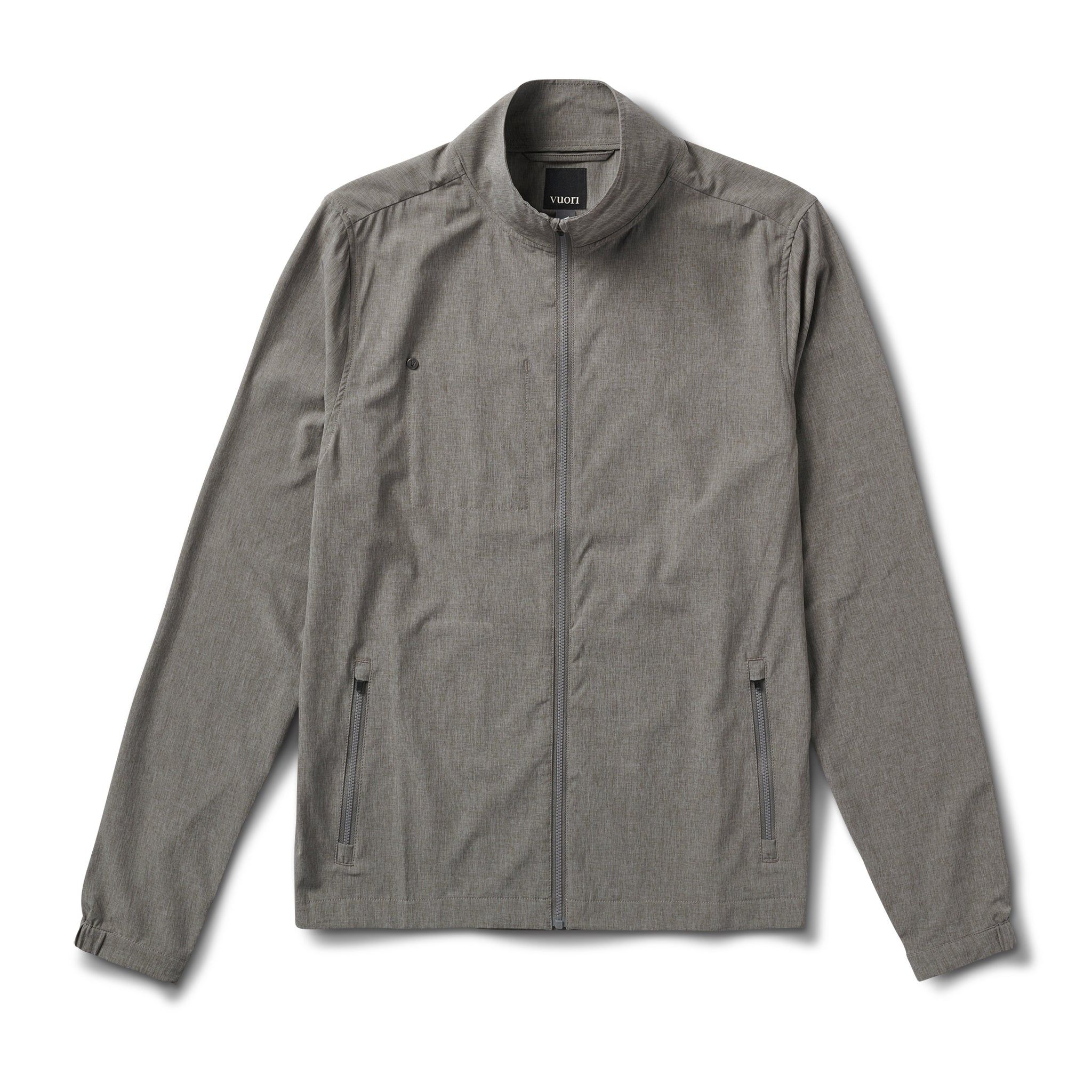 Venture Track Jacket | Grey Linen Texture sold by Vuori