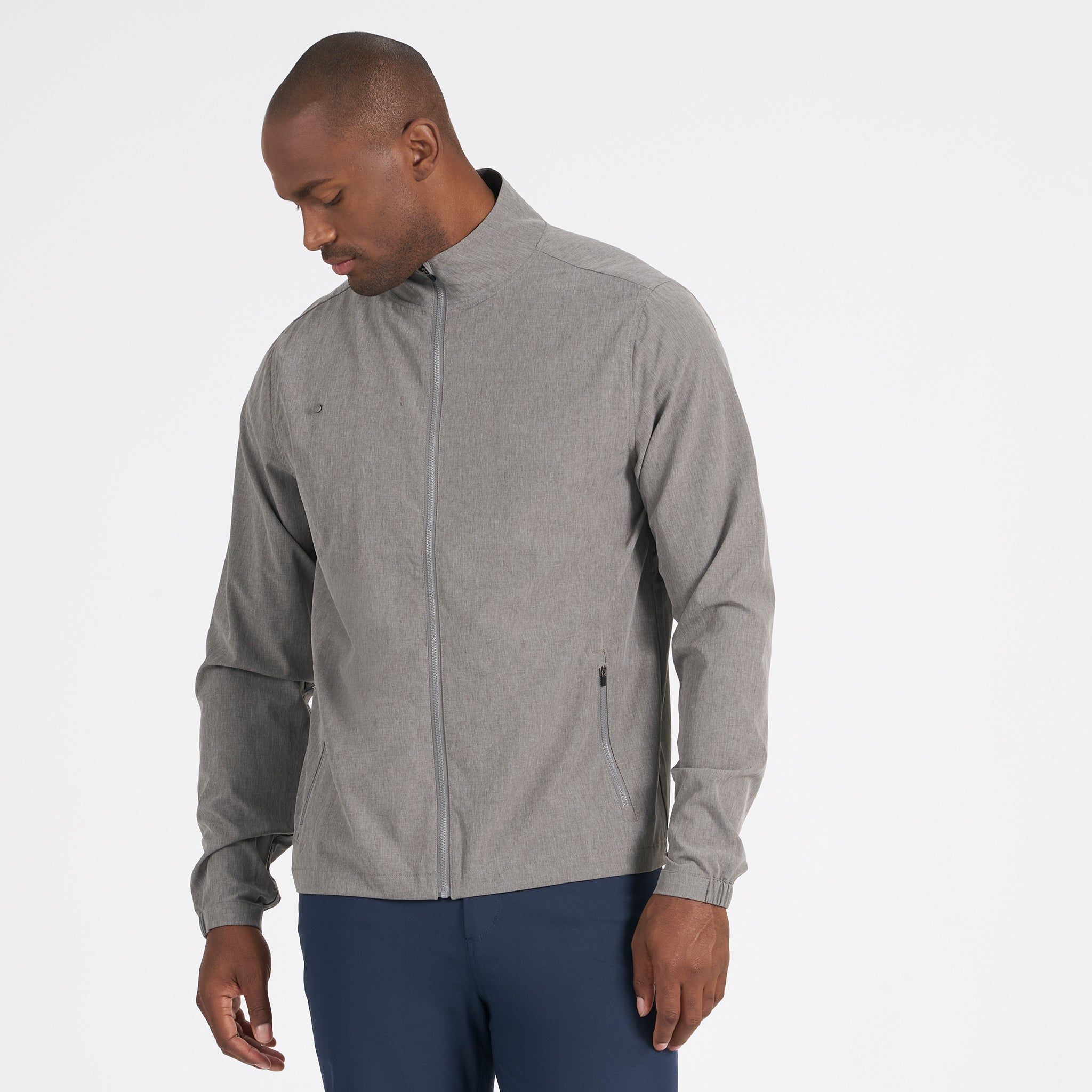 Venture Track Jacket | Grey Linen Texture sold by Vuori product image thumbnail 2