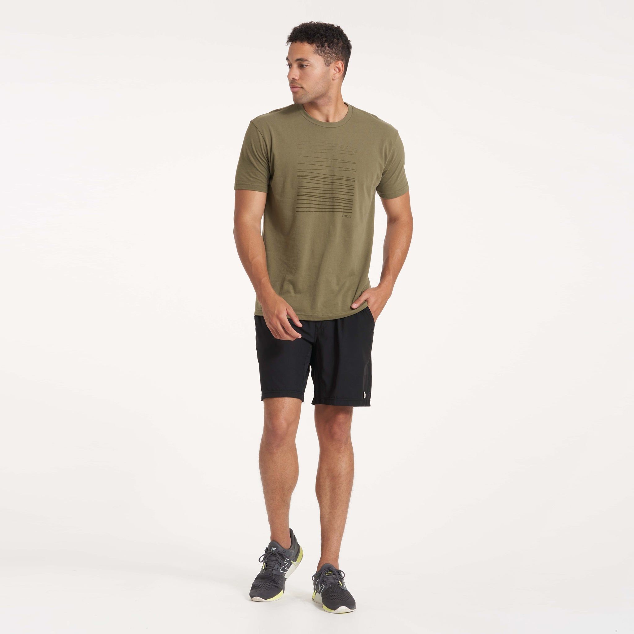 Driftwood Tee | Army sold by Vuori product image thumbnail 5