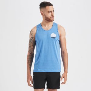 Watermans Sun Stripe Tank | Ocean Heather sold by Vuori
