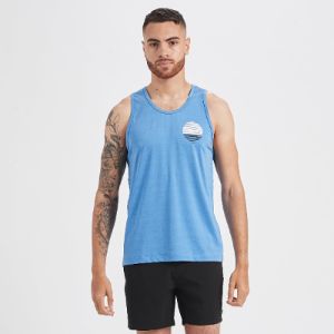 Watermans Sun Stripe Tank | Ocean Heather sold by Vuori