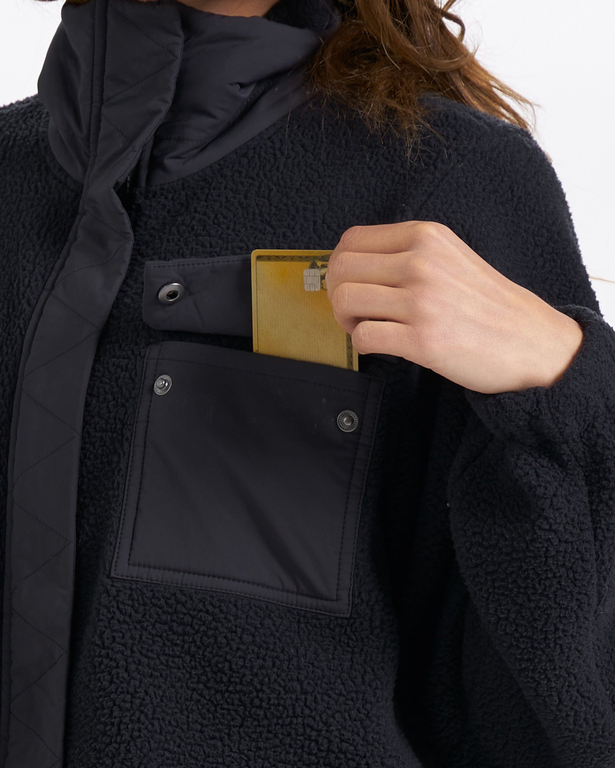 Utility Sherpa Jacket | Black sold by Vuori product image thumbnail 4