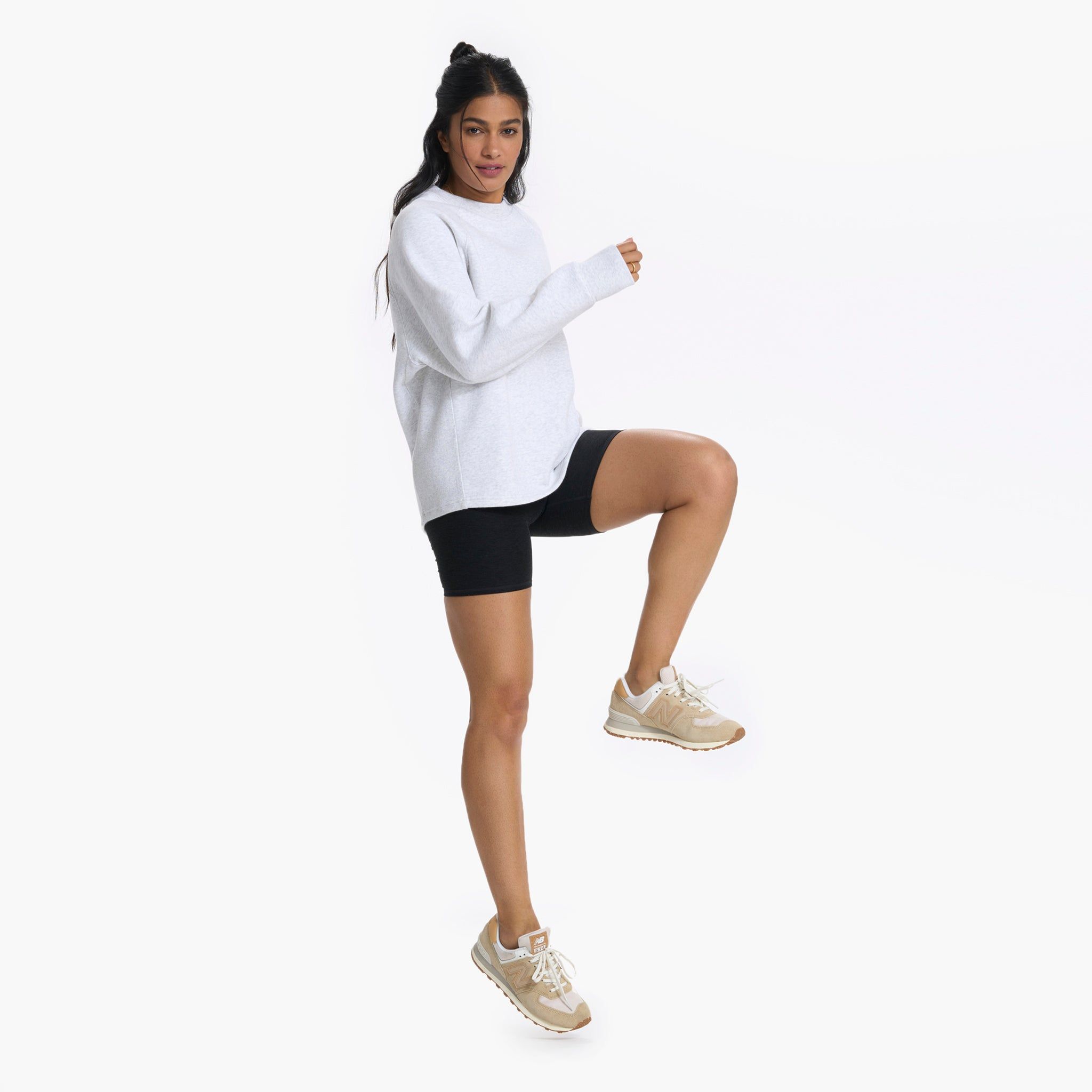Restore Oversized Crew | Pale Grey Heather sold by Vuori product image thumbnail 6