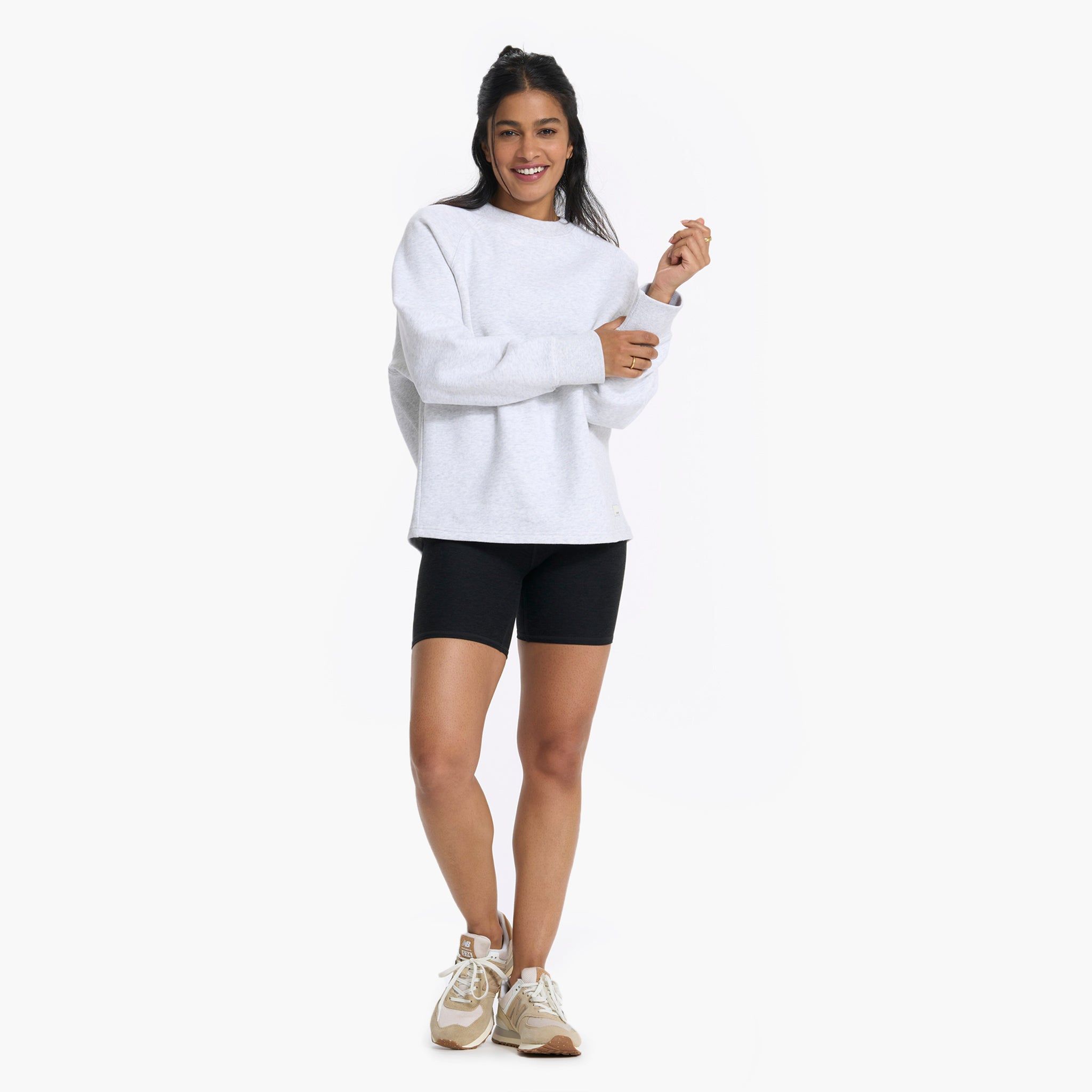 Restore Oversized Crew | Pale Grey Heather sold by Vuori product image thumbnail 5