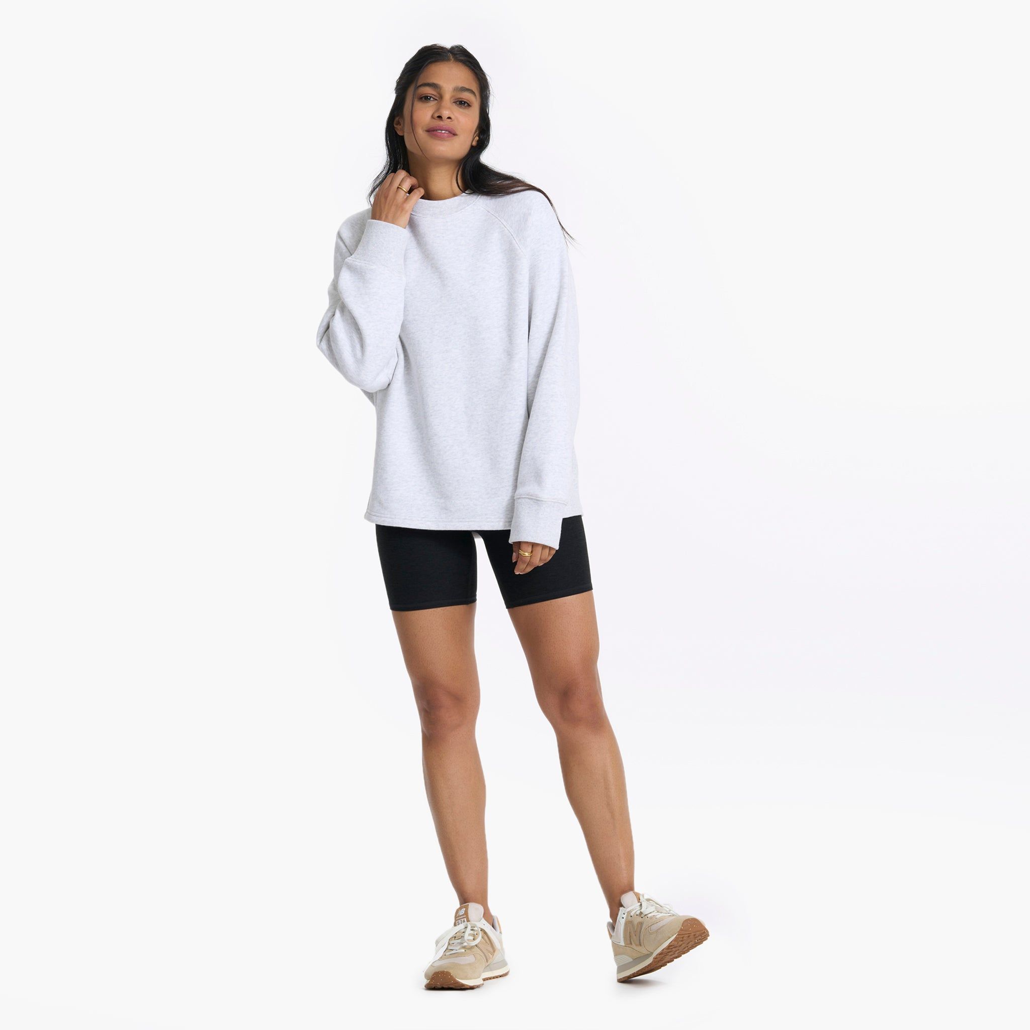 Restore Oversized Crew | Pale Grey Heather sold by Vuori product image thumbnail 4