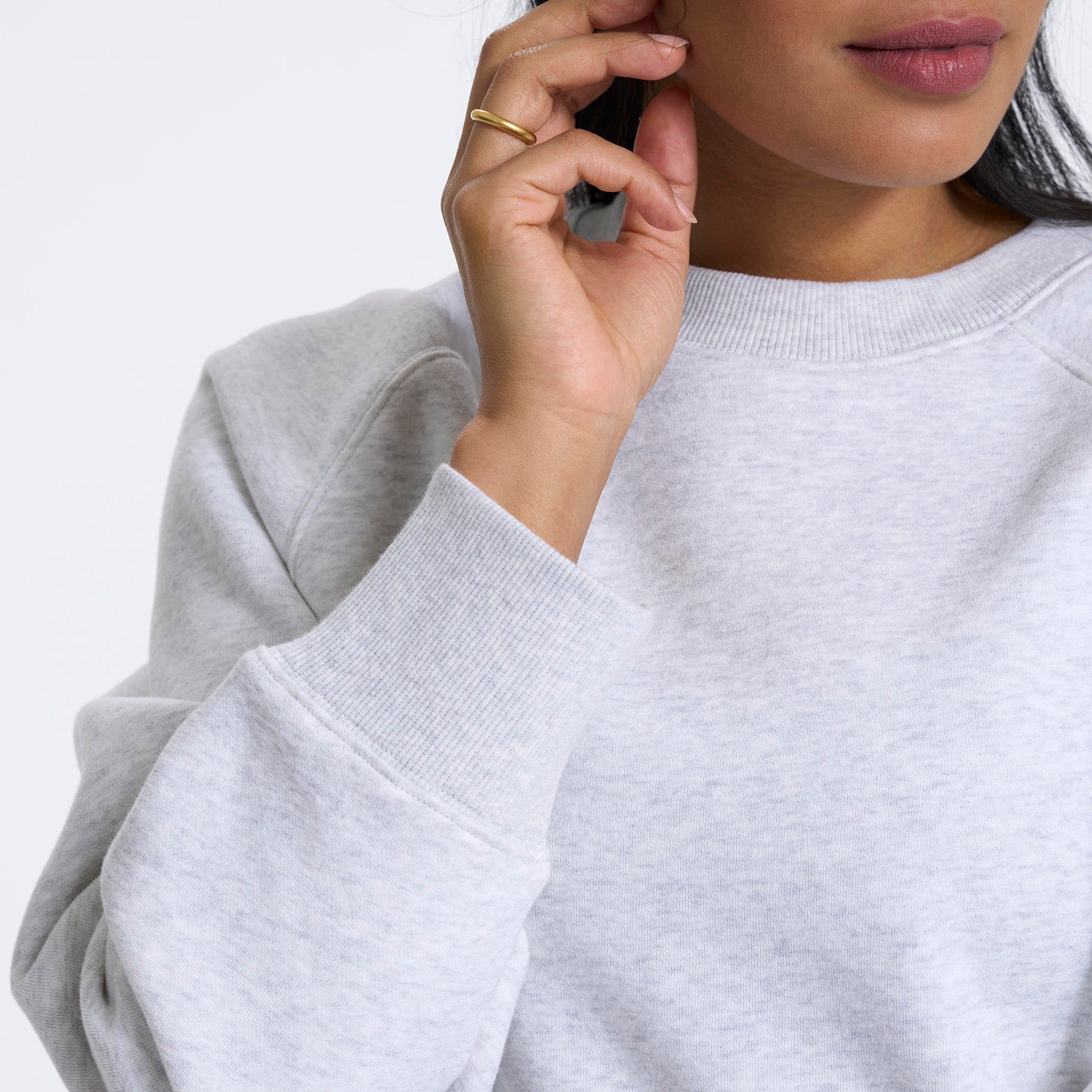 Restore Oversized Crew | Pale Grey Heather sold by Vuori product image thumbnail 7
