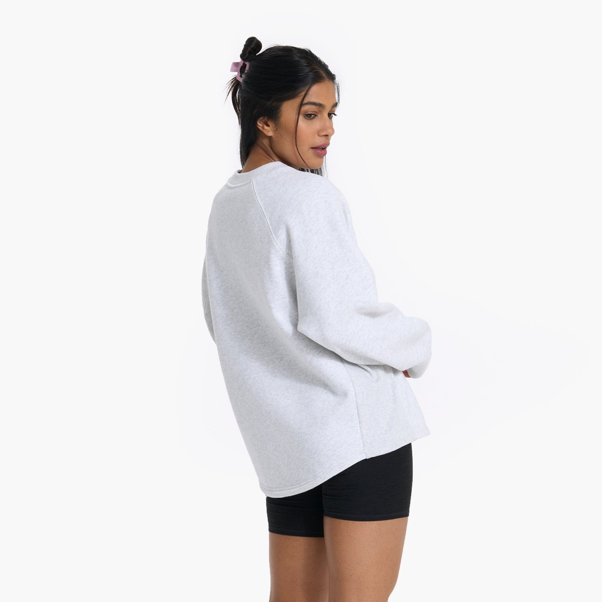 Restore Oversized Crew | Pale Grey Heather sold by Vuori product image thumbnail 3