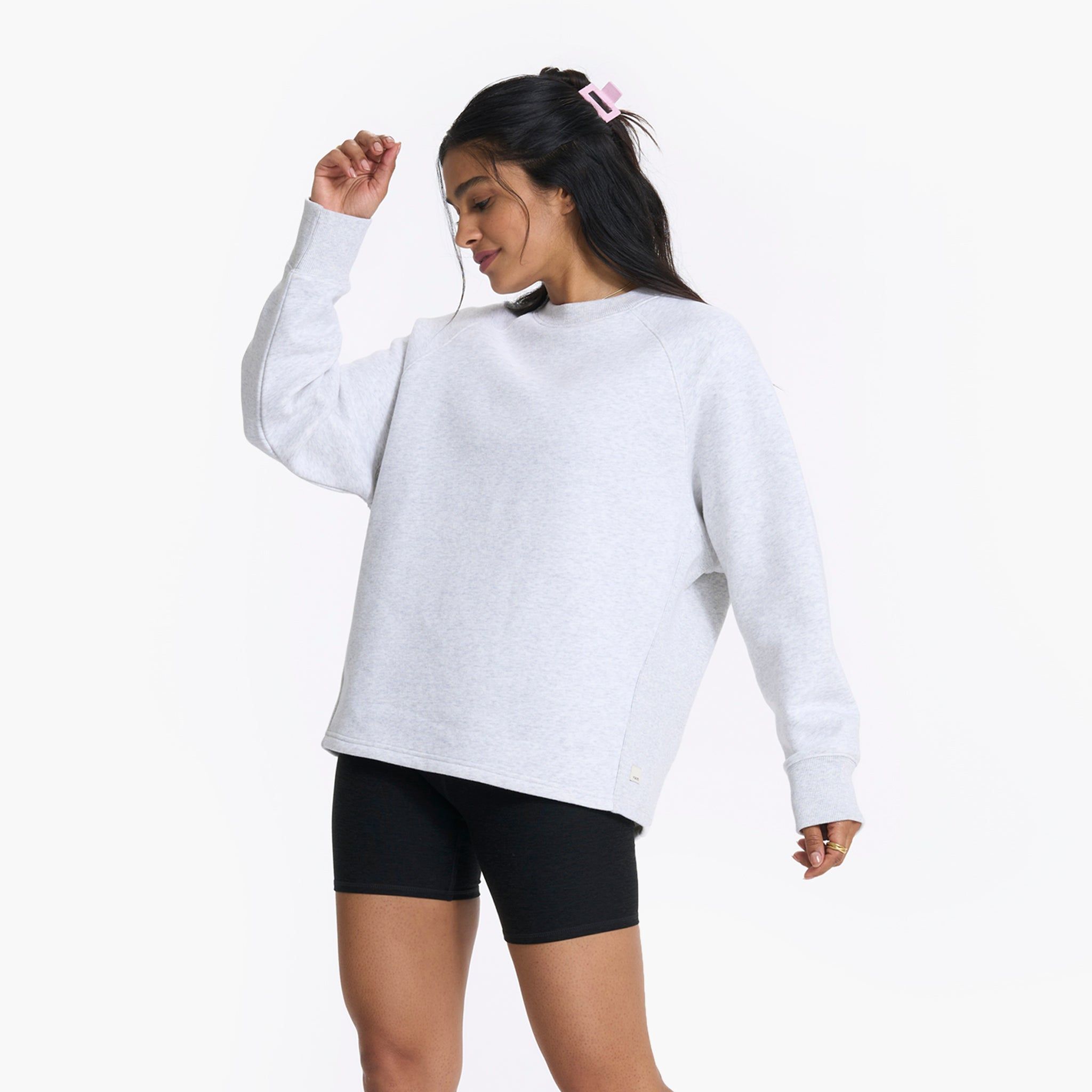 Restore Oversized Crew | Pale Grey Heather sold by Vuori product image thumbnail 2