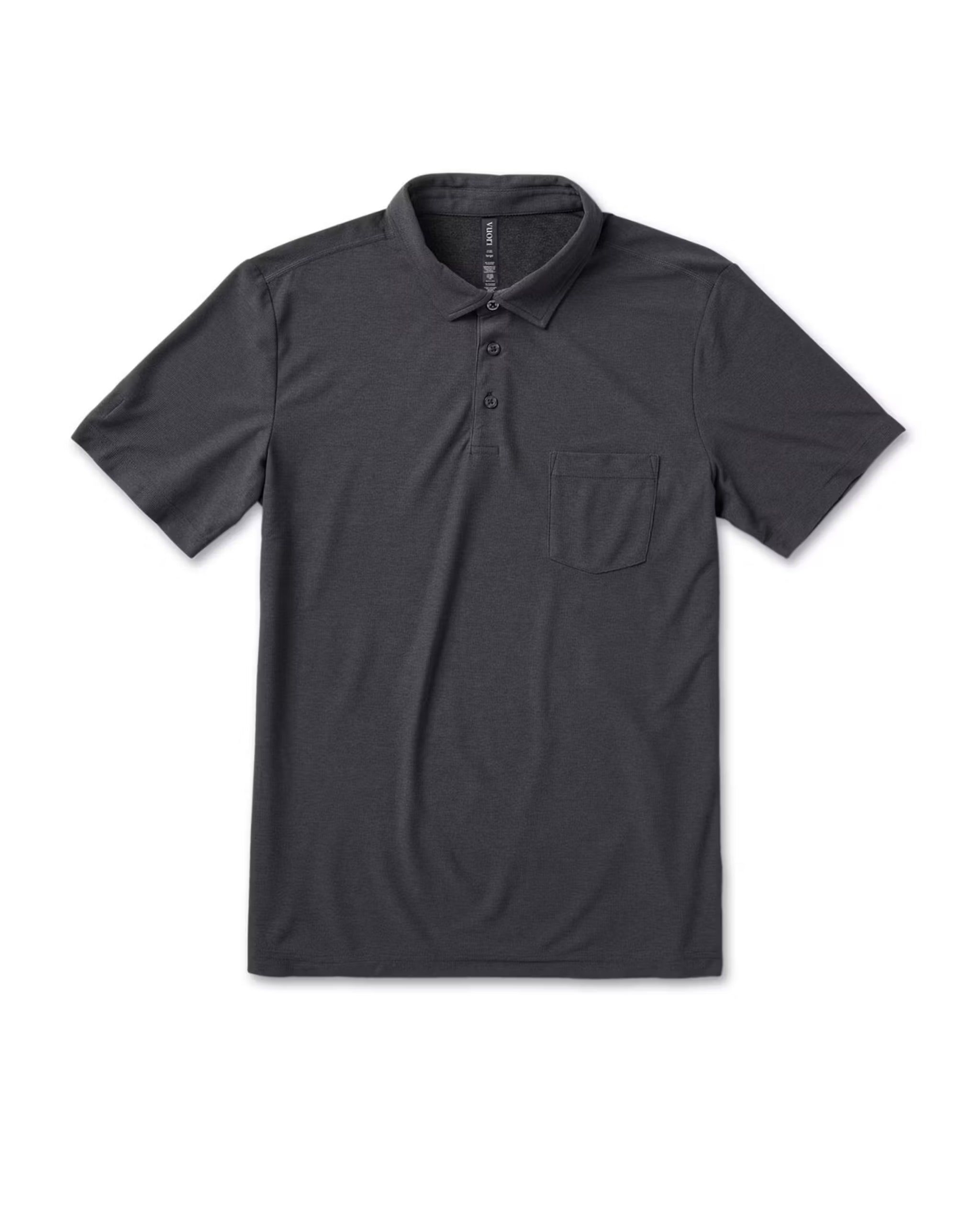 Ace Polo | Charcoal sold by Vuori