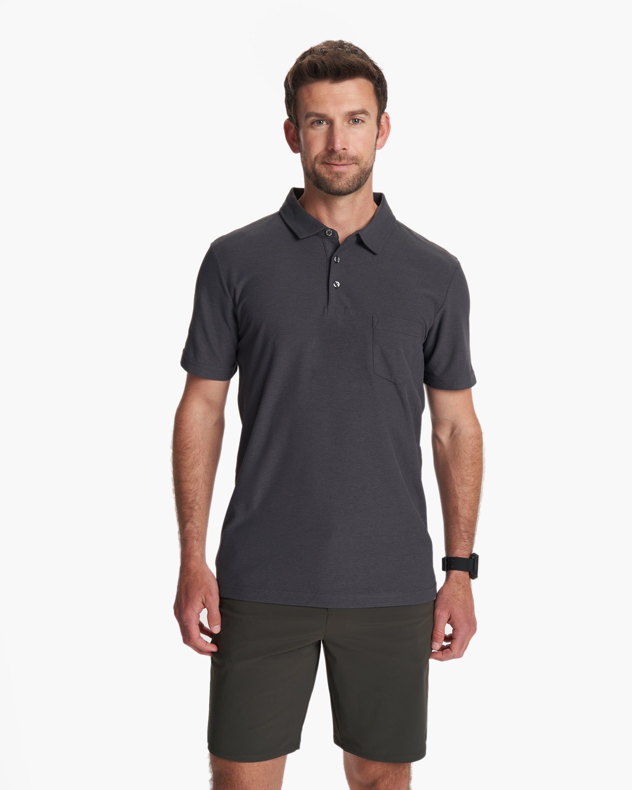 Ace Polo | Charcoal sold by Vuori product image thumbnail 2